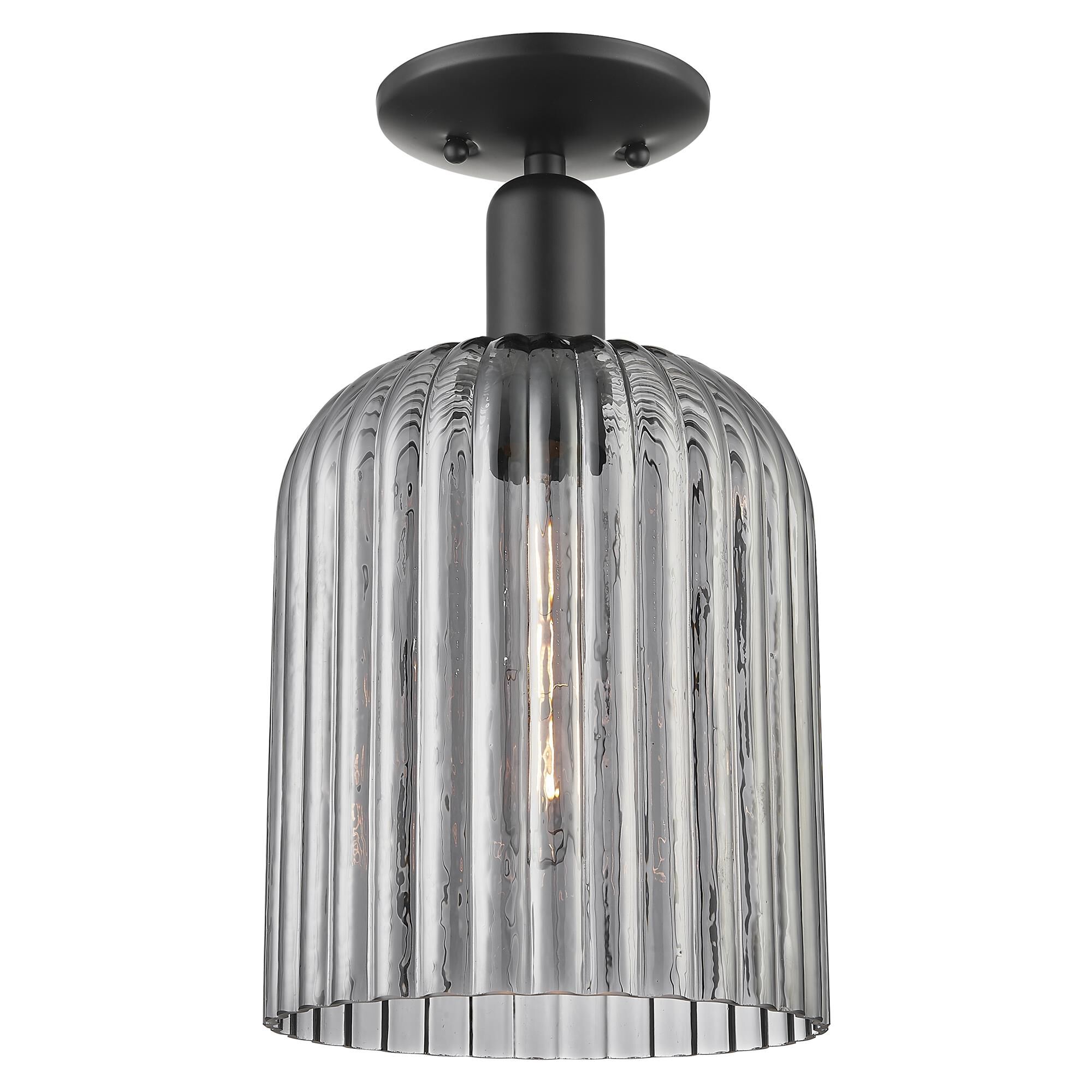 Shown in Matte Black finish and Light Smoke glass
