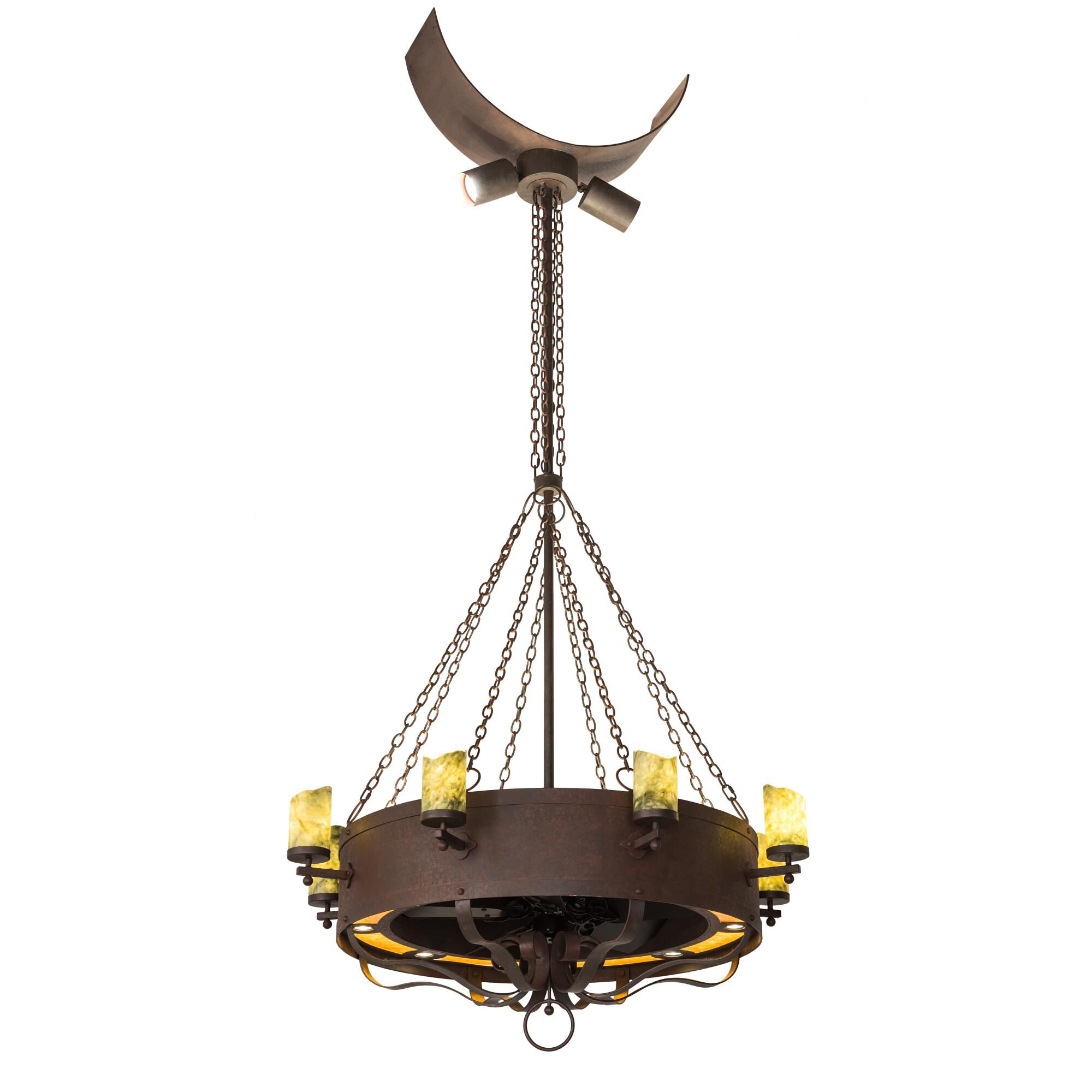 54 Inch Chandelier Ceiling Fan by Meyda Lighting