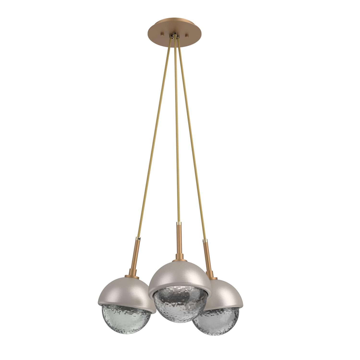 Shown in Novel Brass finish and Smoke glass and Beige Silver accent