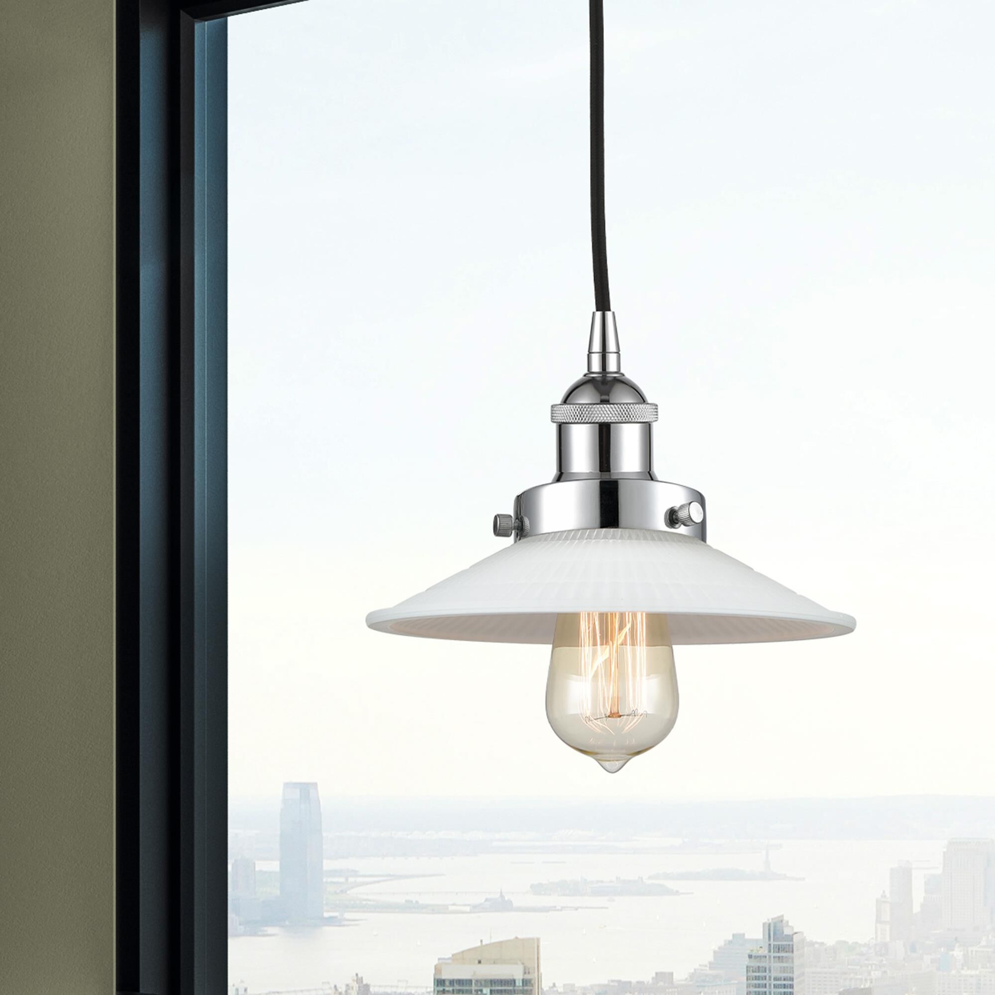 Bruno Marashlian Halophane 9 Inch Mini Pendant by Innovations Lighting
