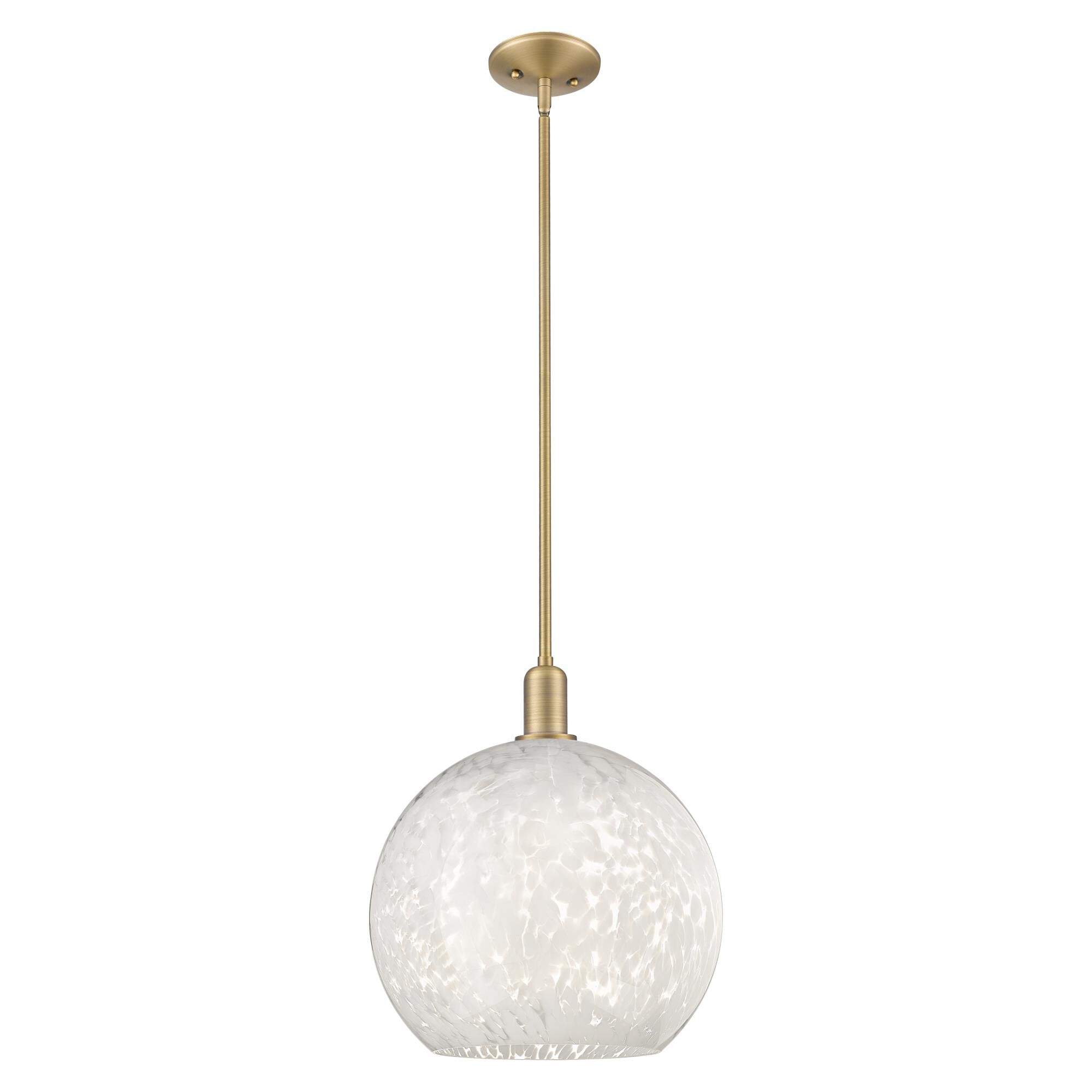 Bruno Marashlian White Mouchette Large Pendant by Innovations Lighting