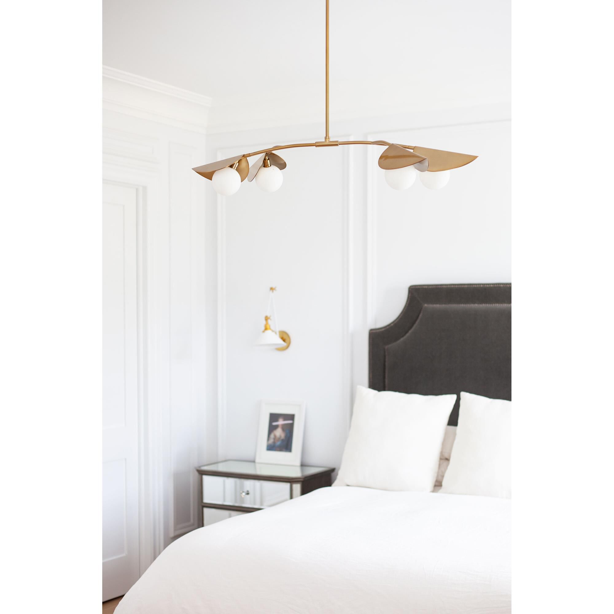 Emma 41 Inch 4 Light Chandelier by Dainolite