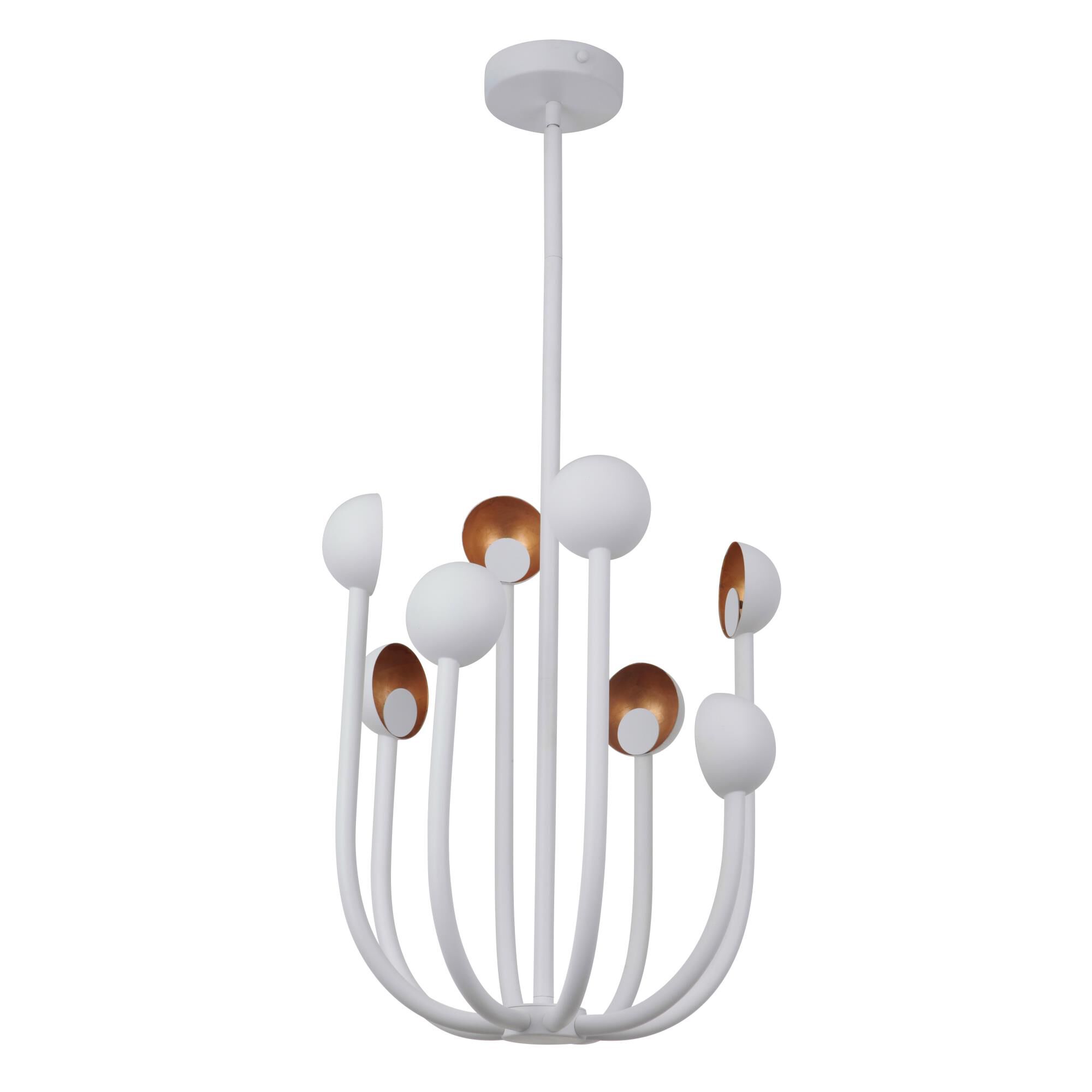 Foundry 19 Inch 8 Light LED Mini Chandelier by Craftmade