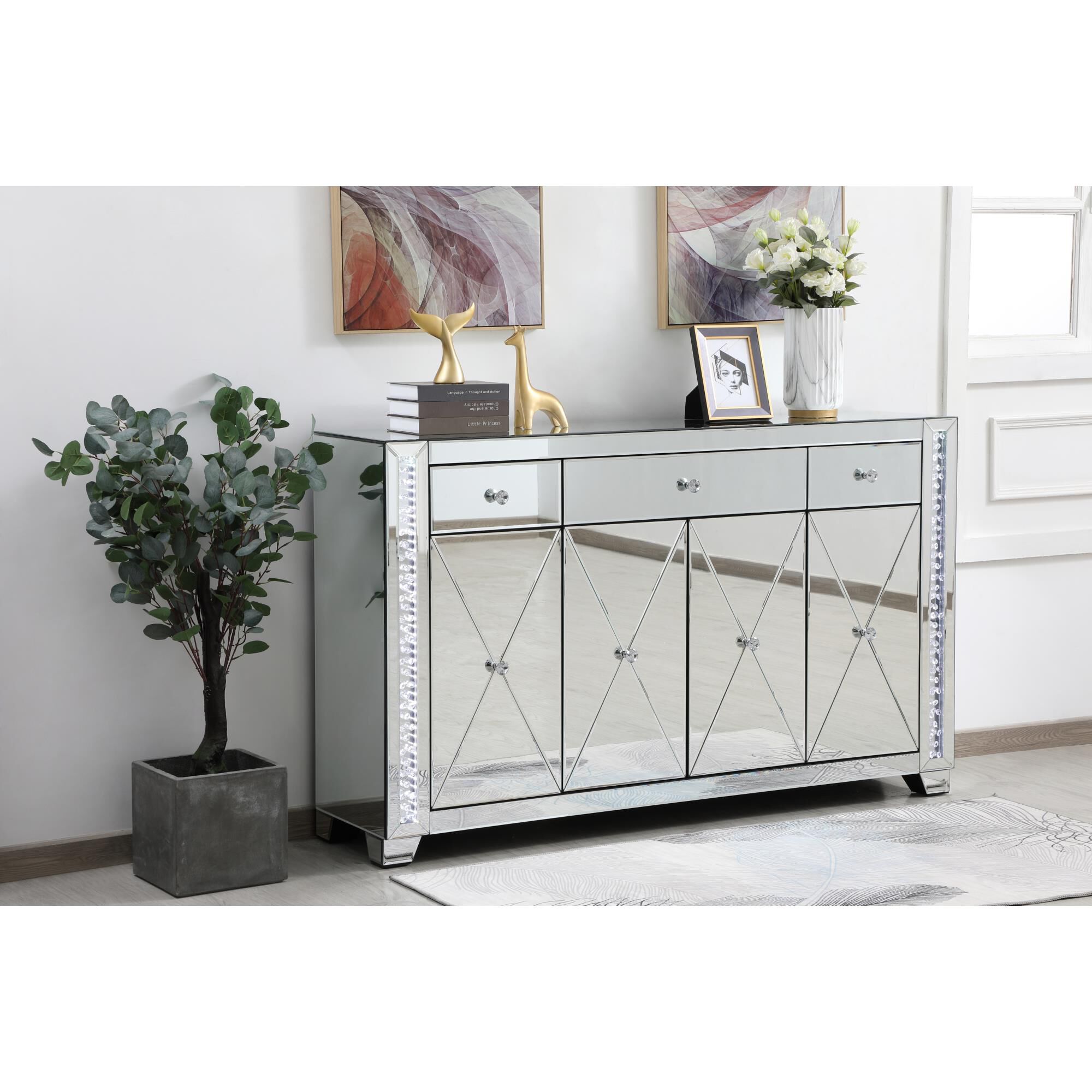 Raiden End Table by Elegant Decor