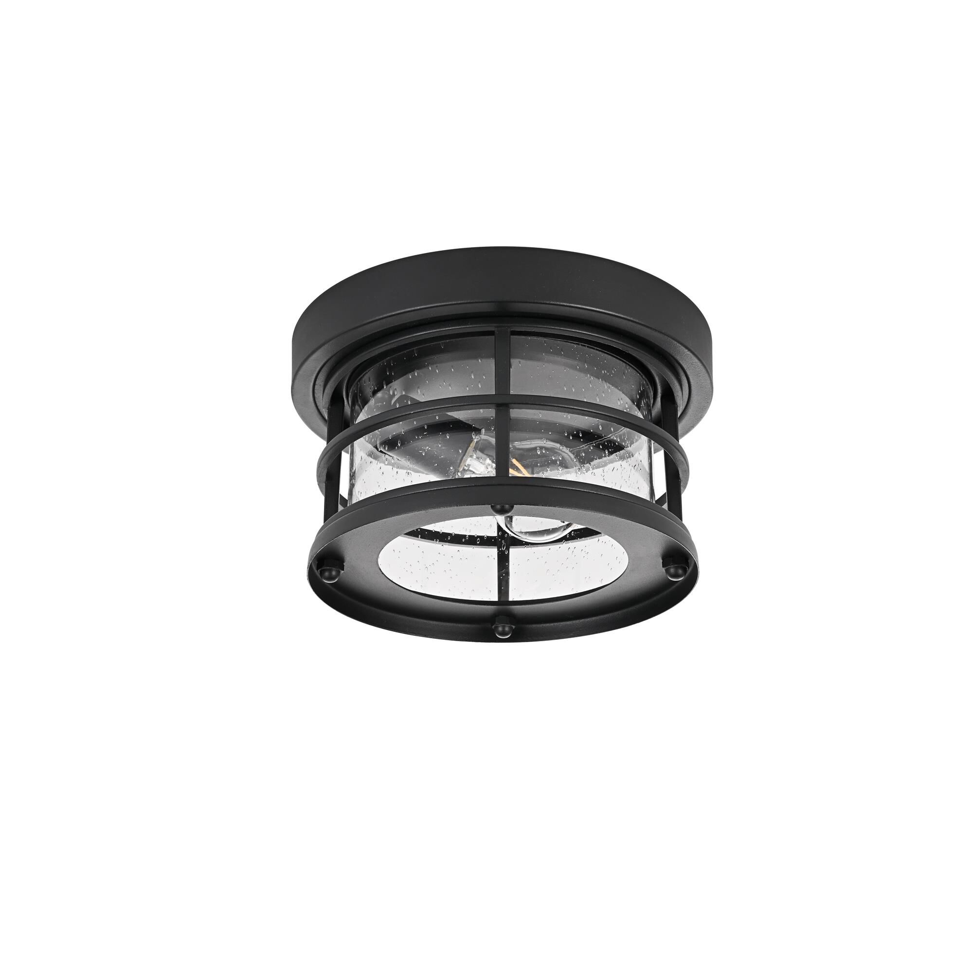 Shown in Black finish and Clear glass