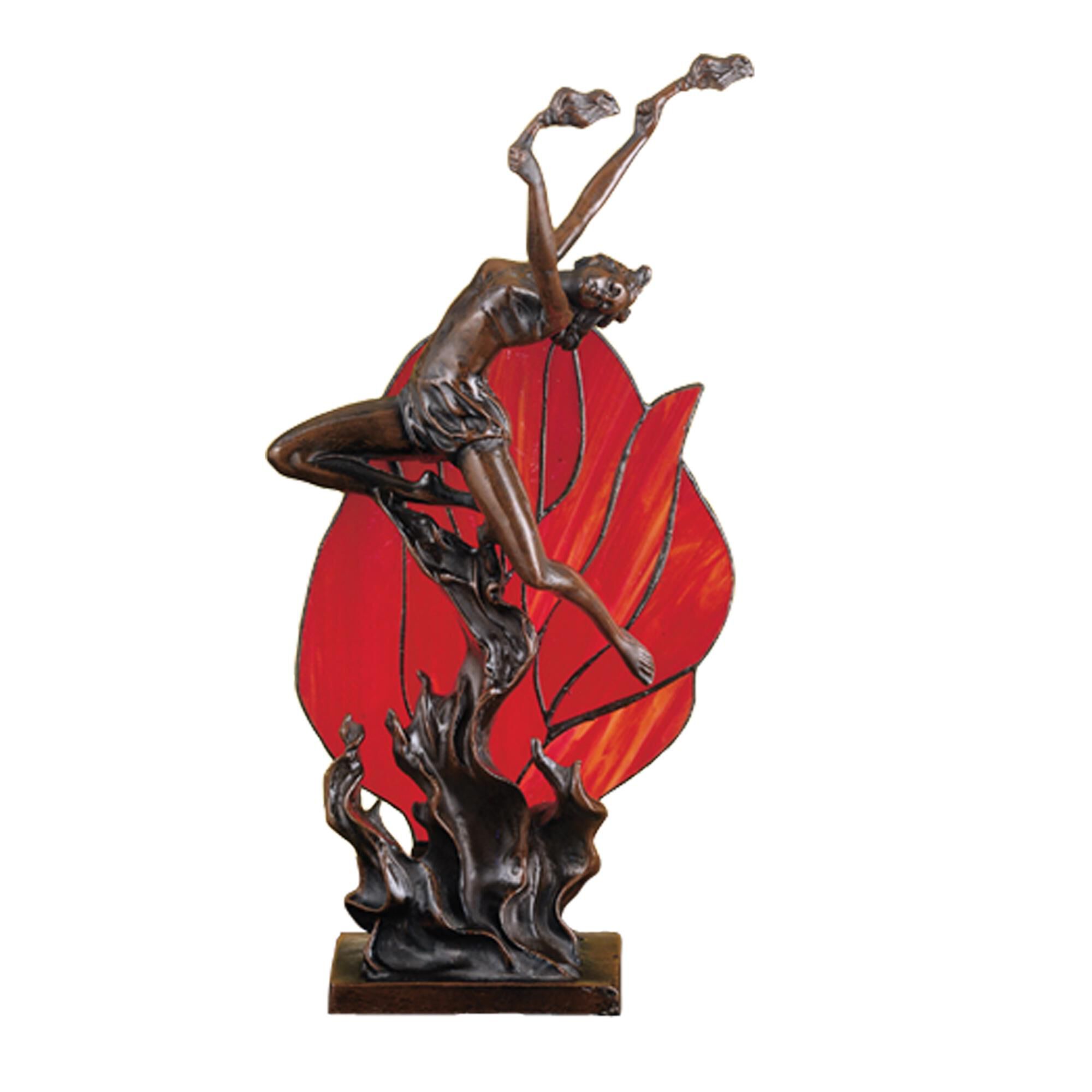 Flame Dancer 17 Inch Accent Lamp by Meyda Lighting