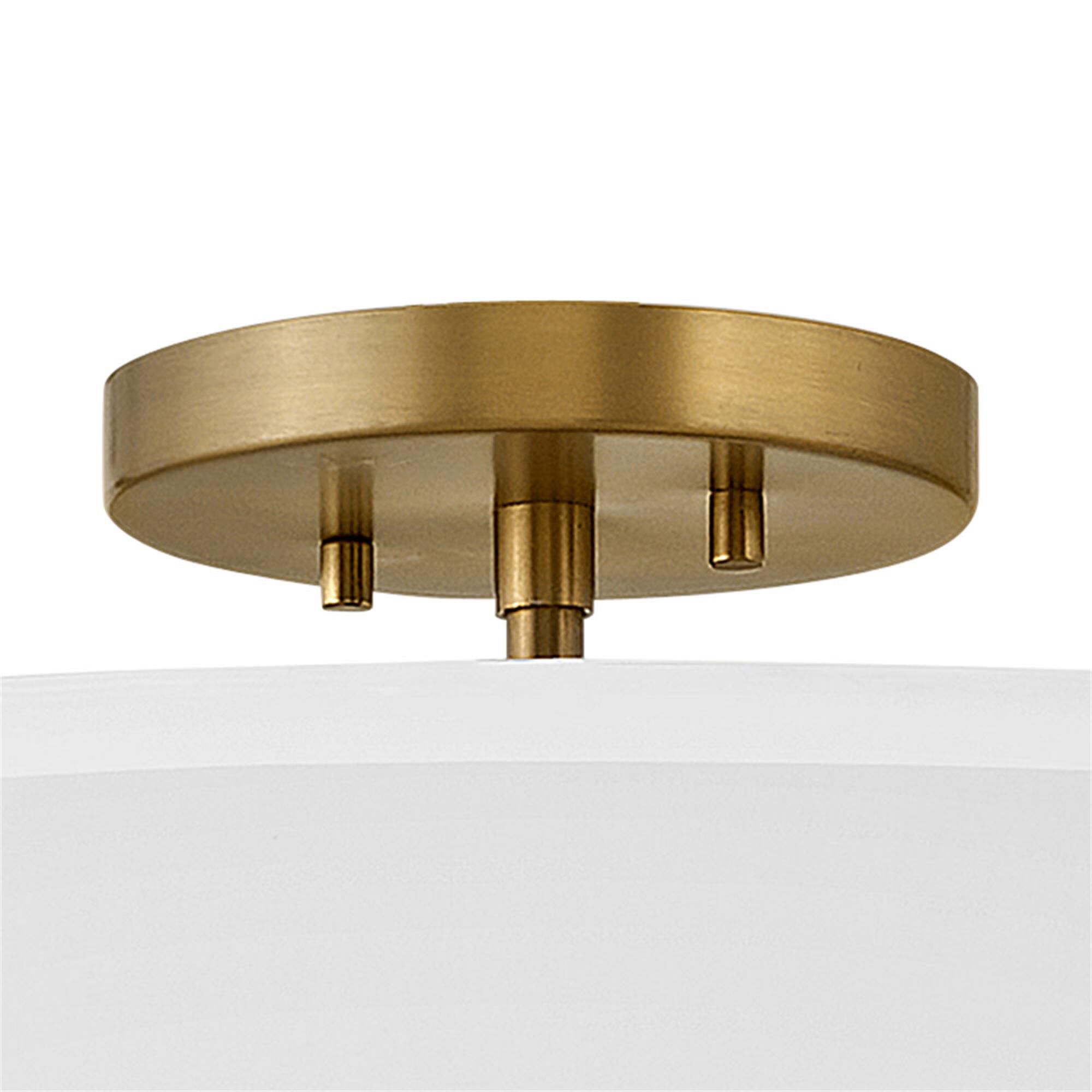 Graham 23 Inch 4 Light Semi Flush Mount,