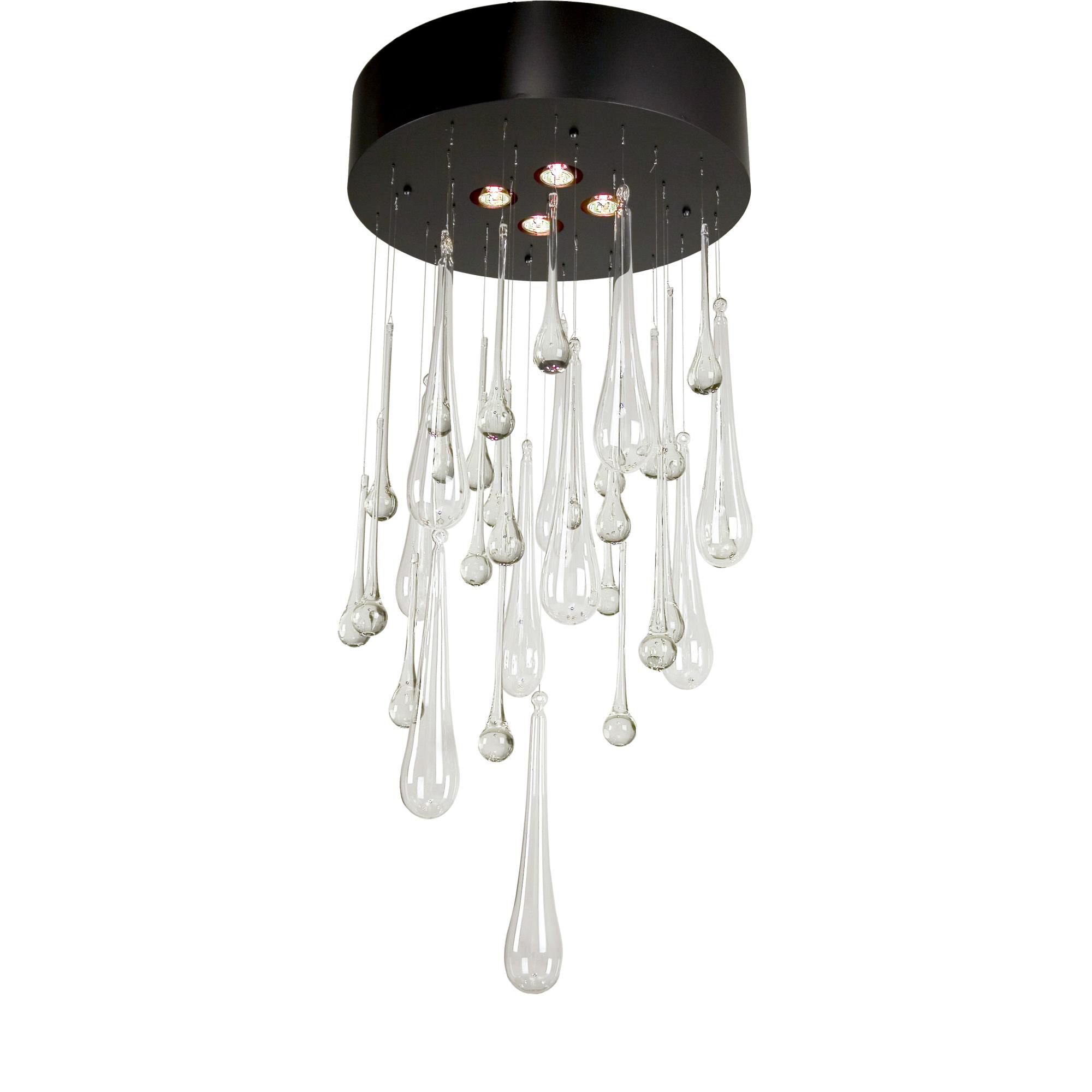Teardrop 20 Inch 4 Light Mini Chandelier by Meyda Lighting