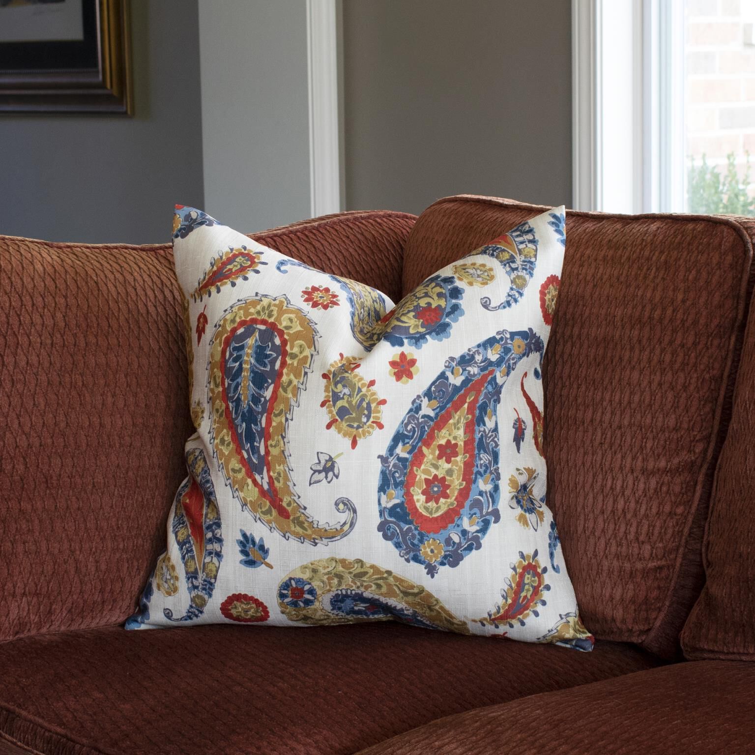 The Boteh Pillow  Decorative Pillow by Howard Elliott Collection
