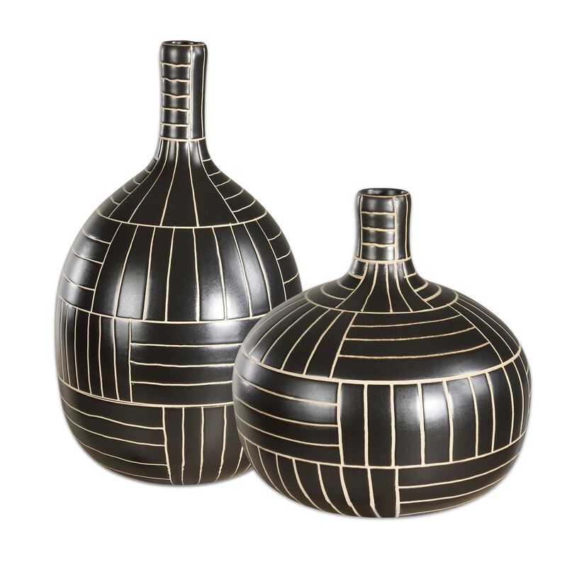 Graphite Vase by Uttermost