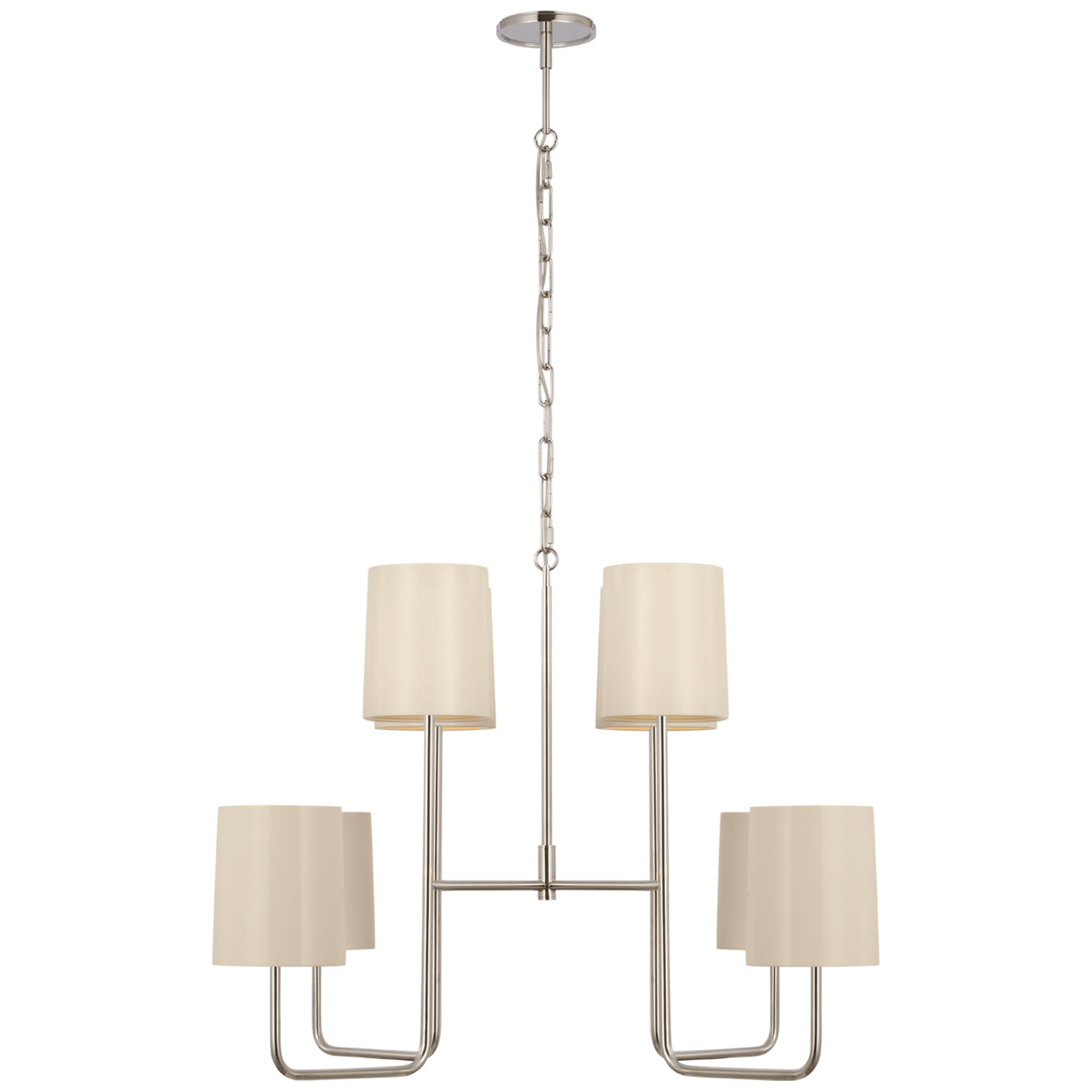 Shown in Polished Nickel finish and China White shade