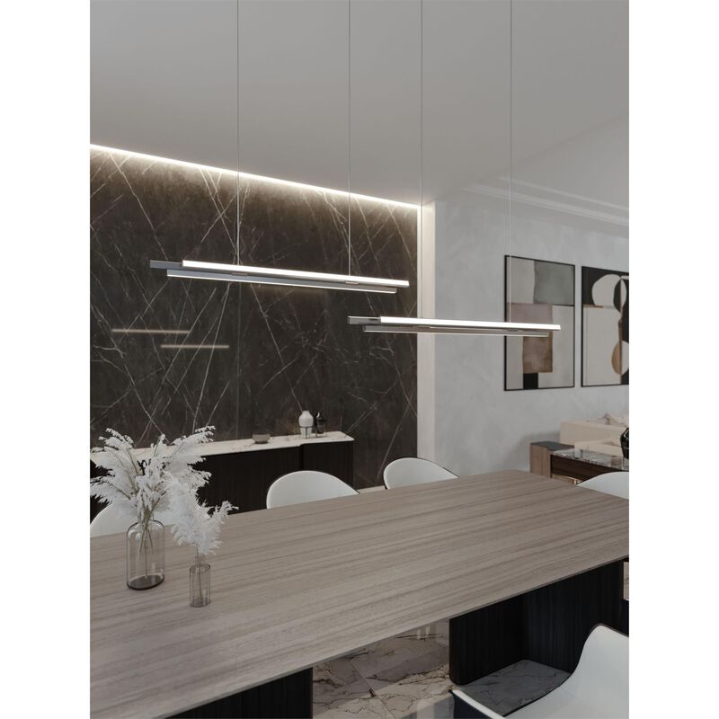 Indra 44 Inch 3 Light LED Linear Suspension Light by AFX Lighting