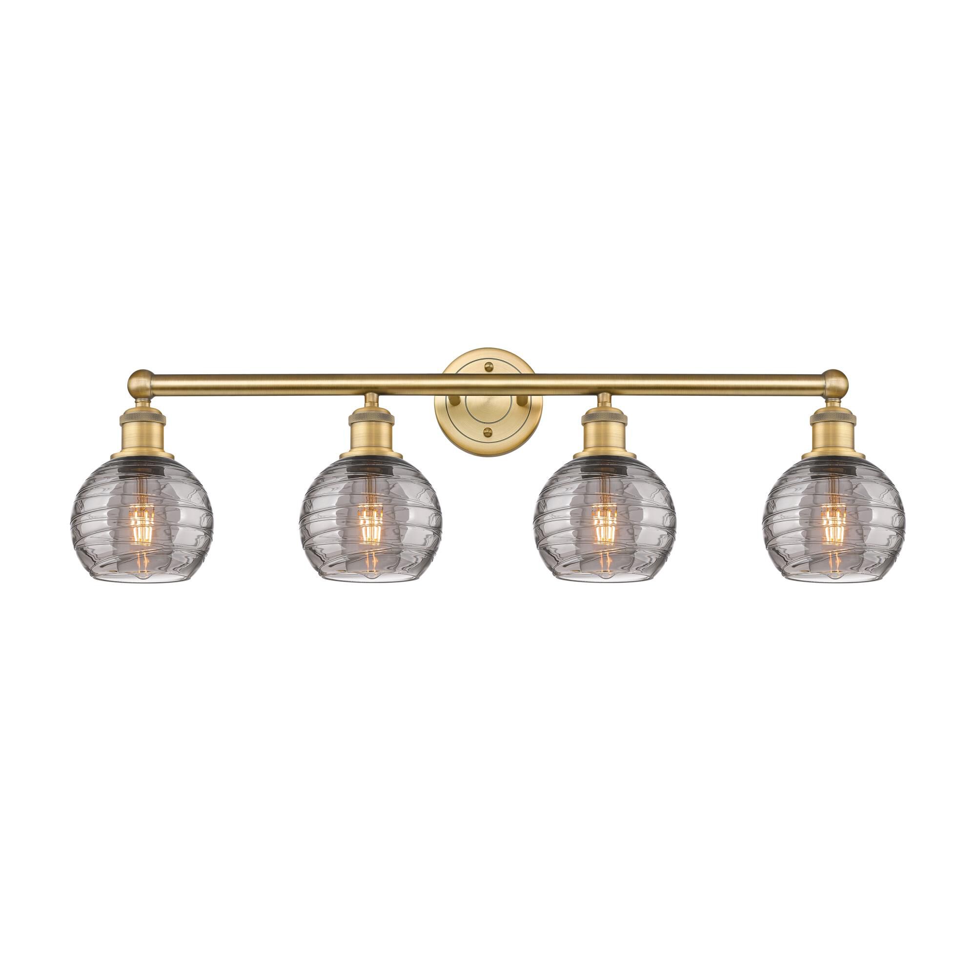 Bruno Marashlian Athens Deco Swirl 33 Inch 4 Light Bath Vanity Light by Innovations Lighting