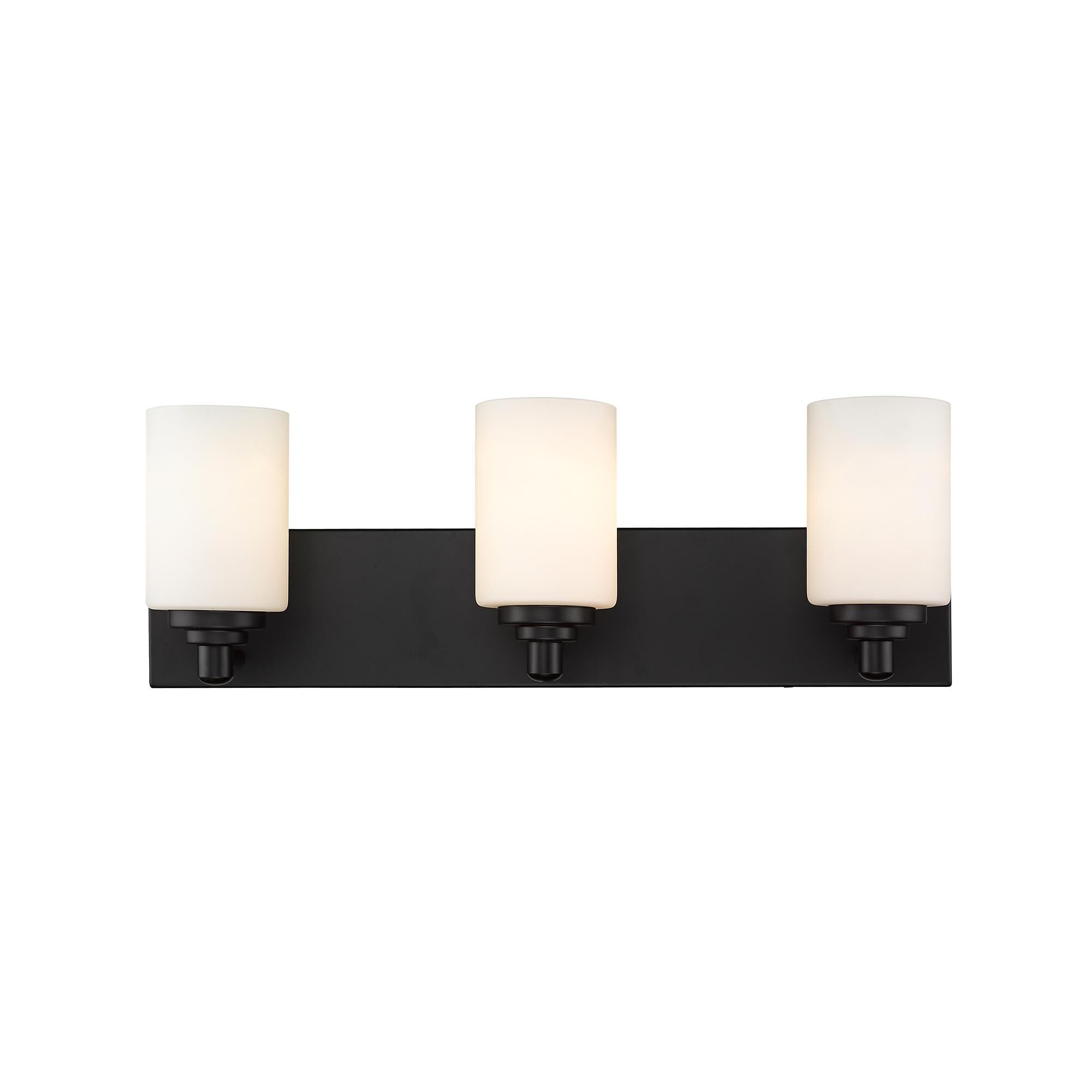 Shown in Matte Black finish and Glass shade