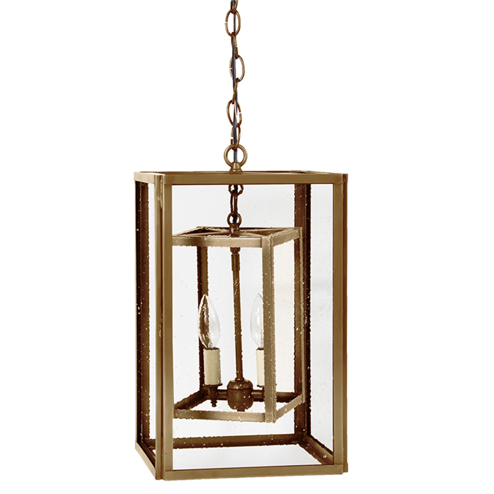 Transitional 16 Inch 2 Light Lantern Pendant,