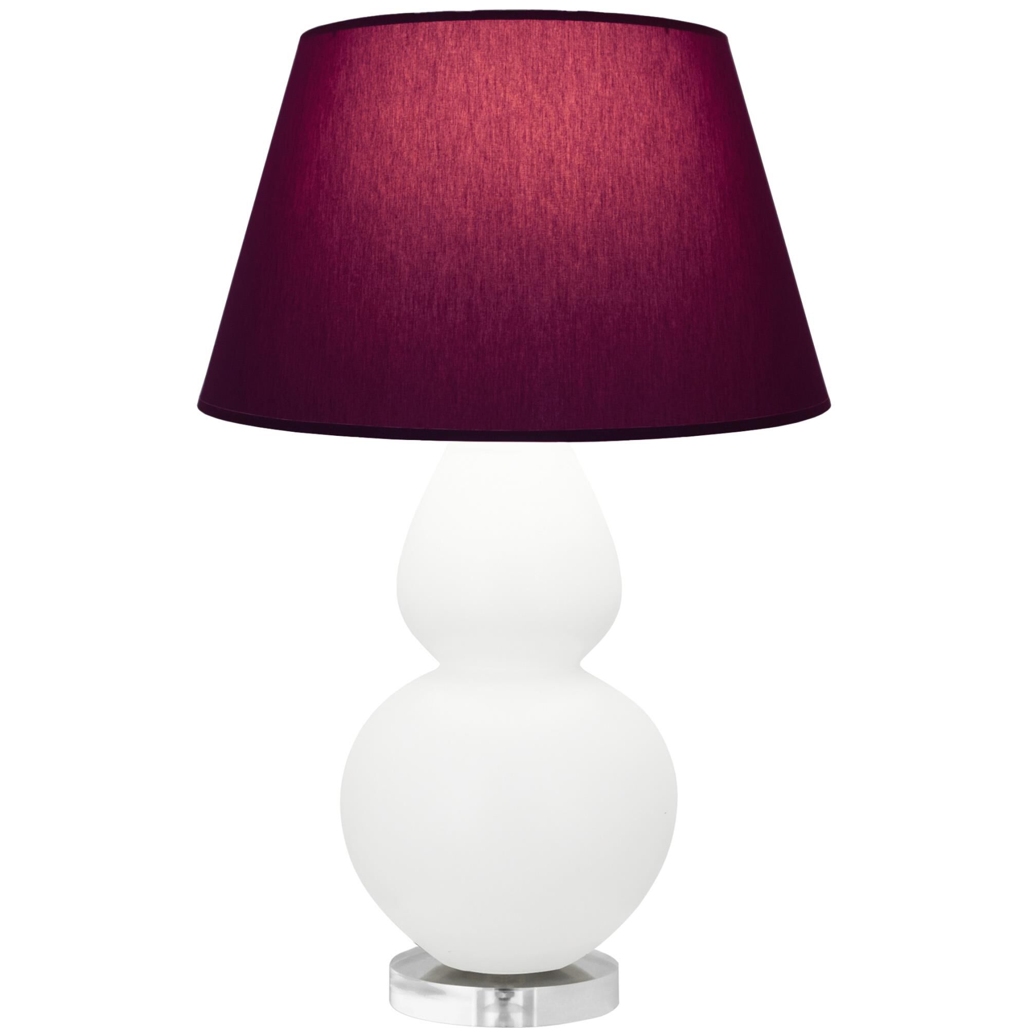 Shown in Matte Daisy finish and Plum and Lavender shade and Lucite accent