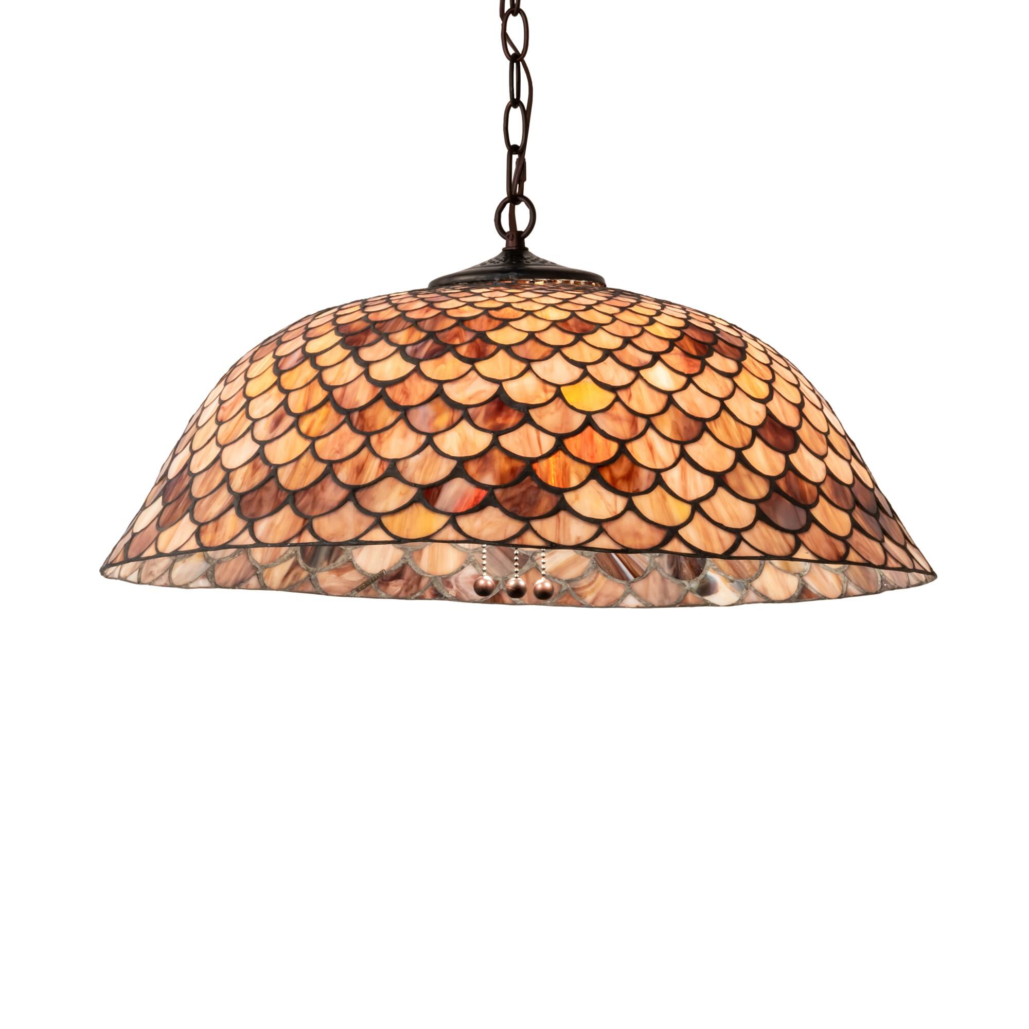 Tiffany Fishscale 24 Inch Large Pendant by Meyda Lighting