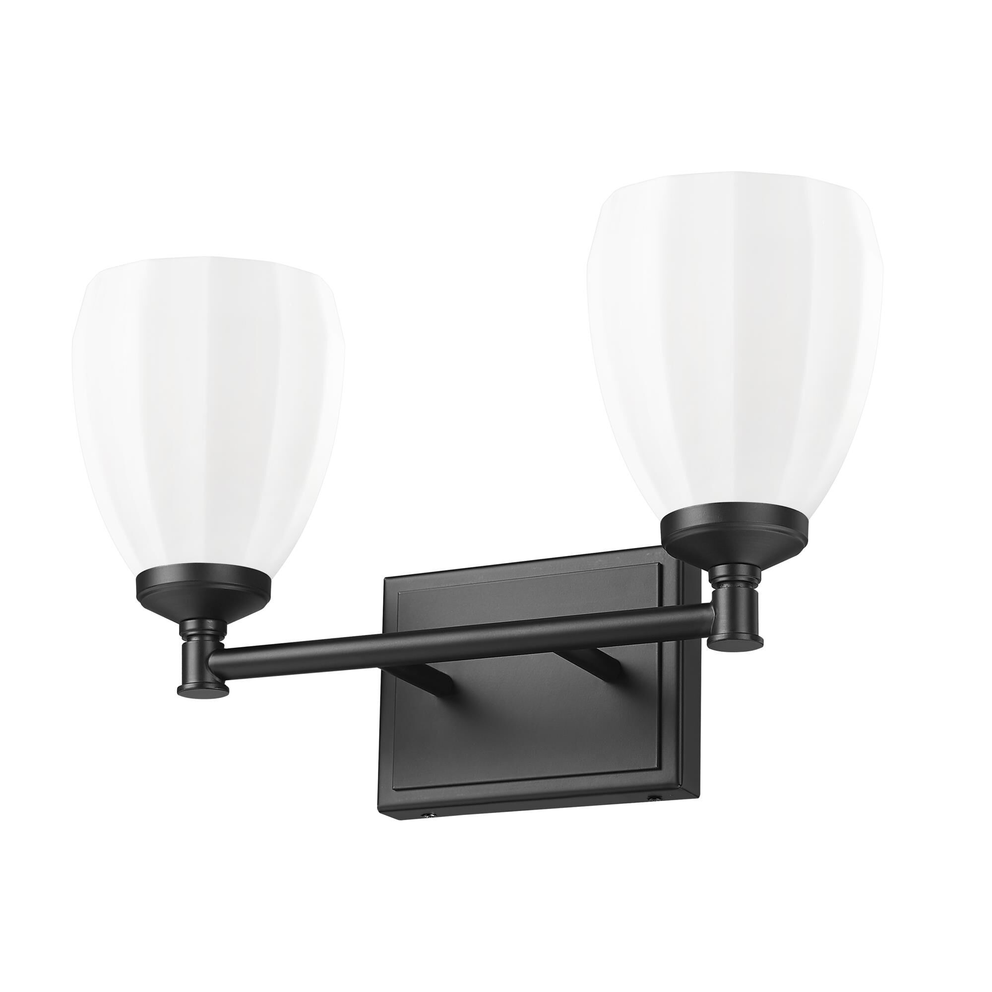 Shown in Matte Black finish and Matte Opal glass and Matte Opal shade