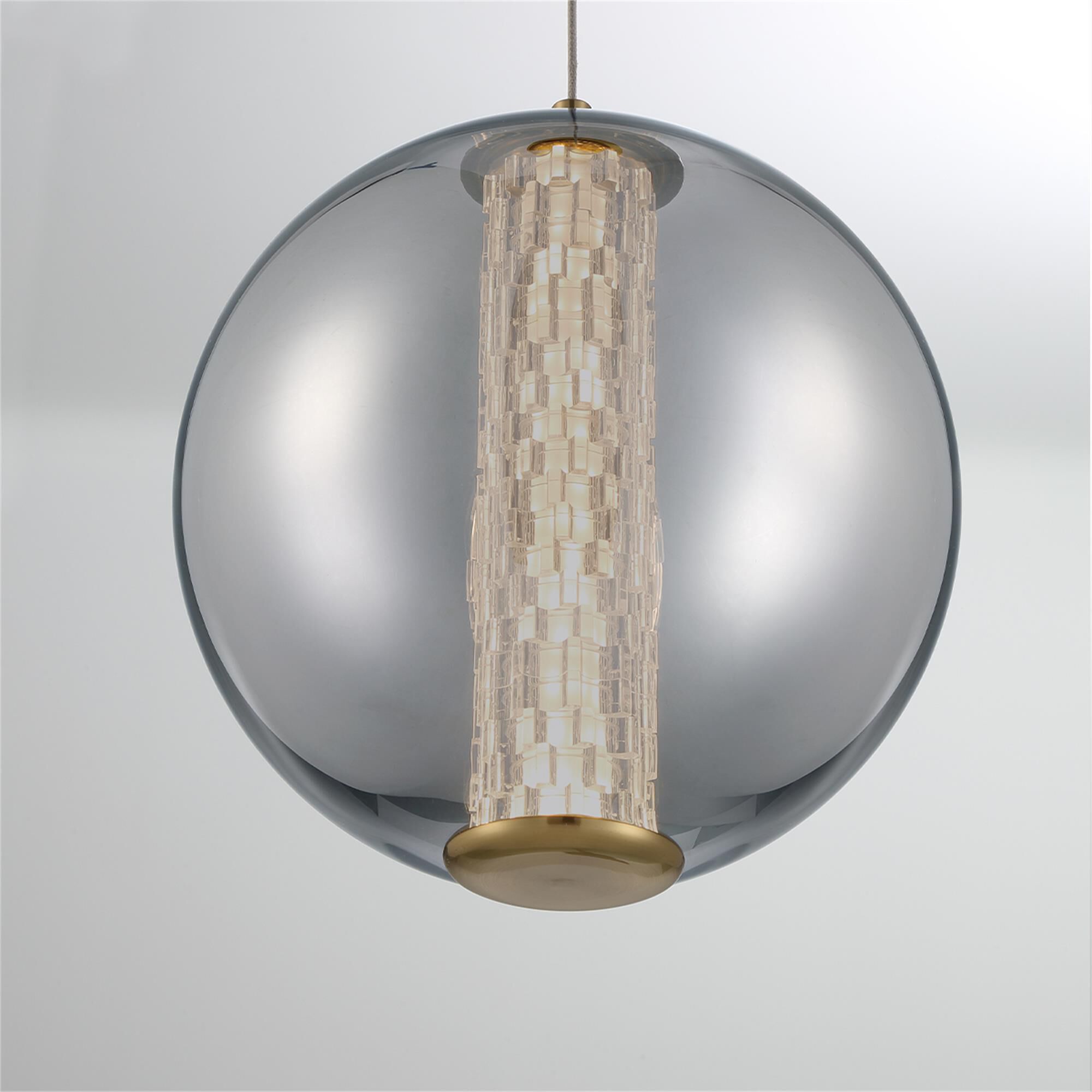 Shown in Gold finish and Smoked glass