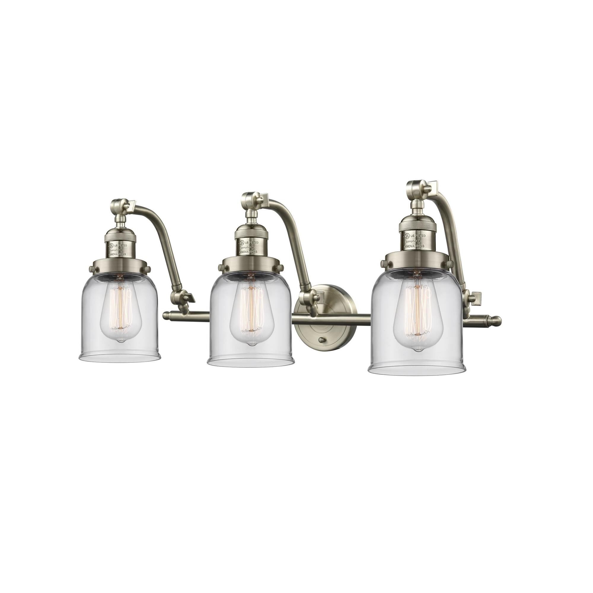 Bruno Marashlian Small Bell 28 Inch 3 Light Bath Vanity Light by Innovations Lighting