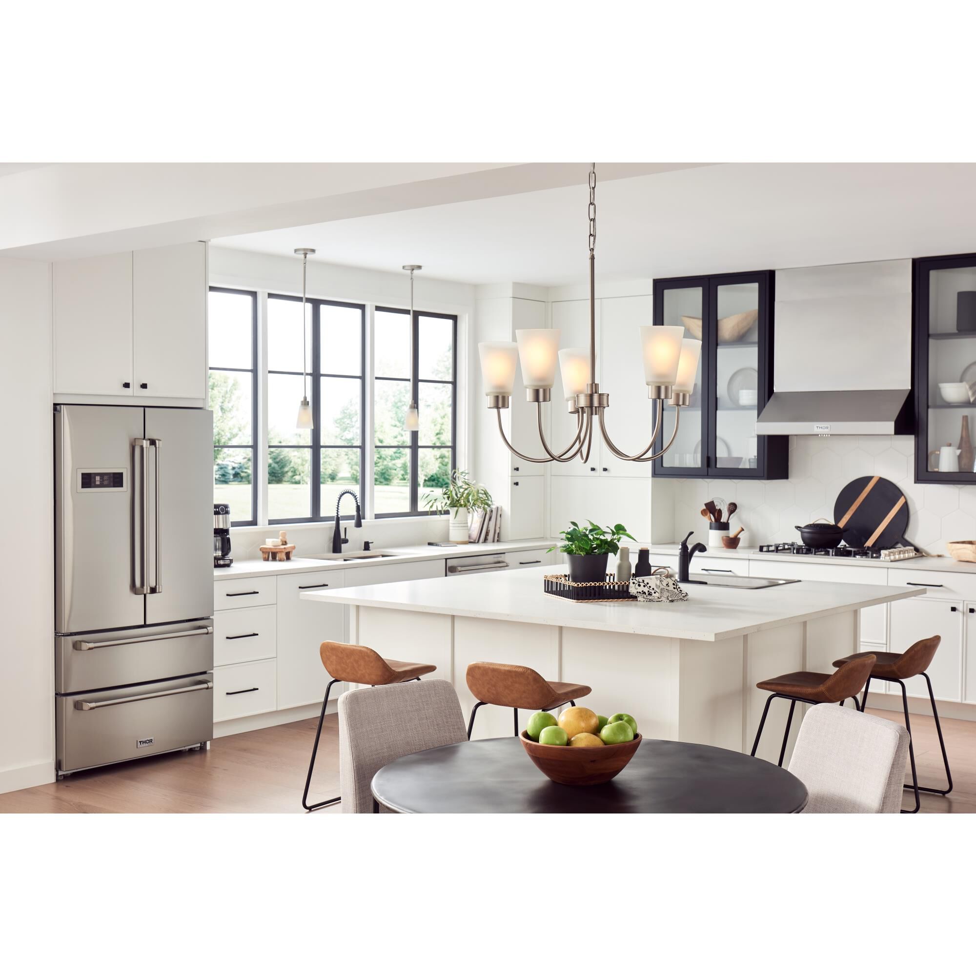 Shown in Brushed Nickel finish