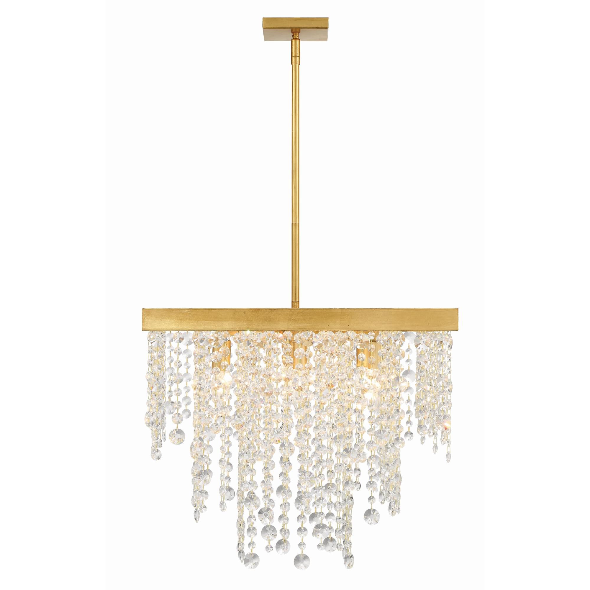 Winham 22 Inch 8 Light Mini Chandelier by Crystorama