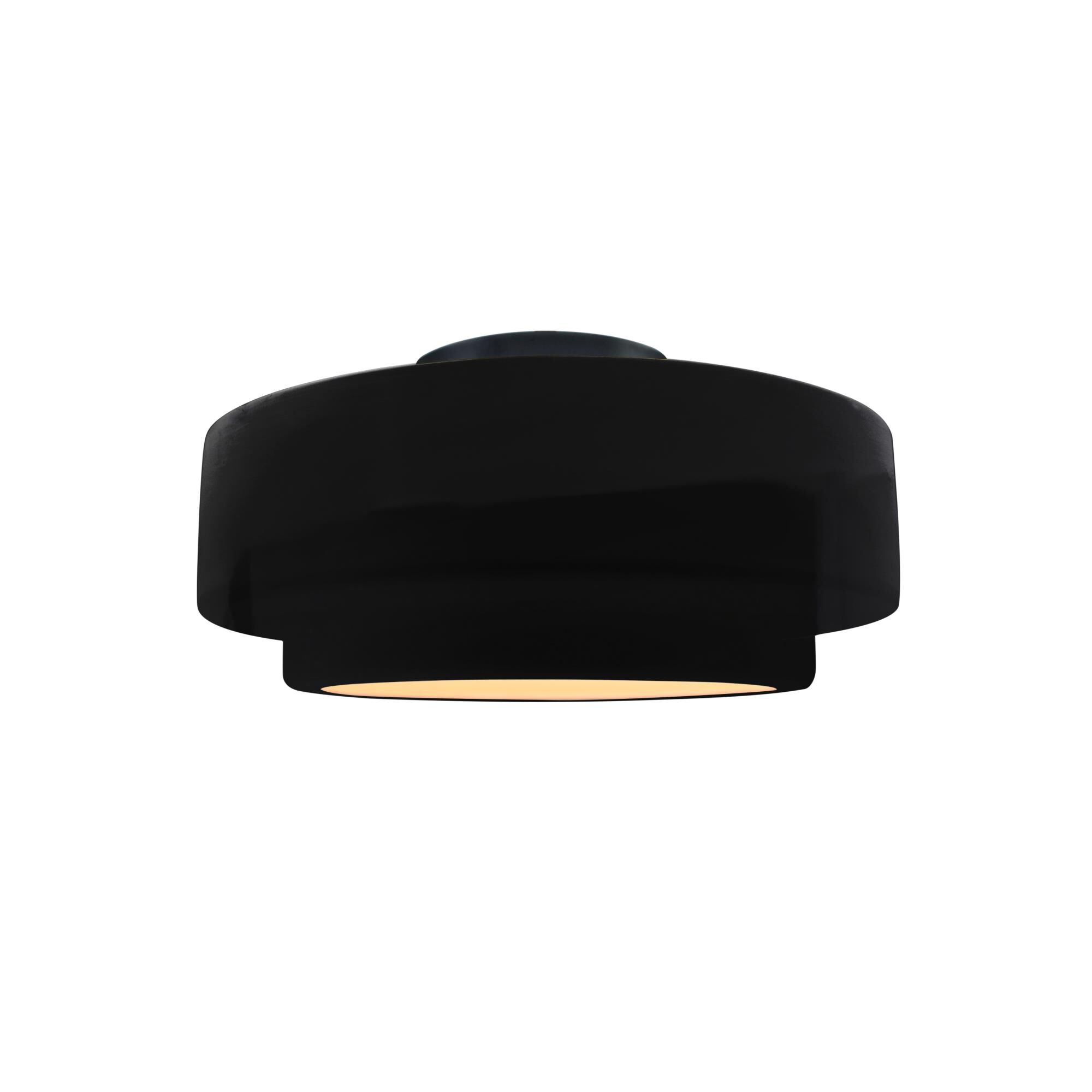 Shown in Matte Black finish and Gloss Black With Matte White Internal Finish shade