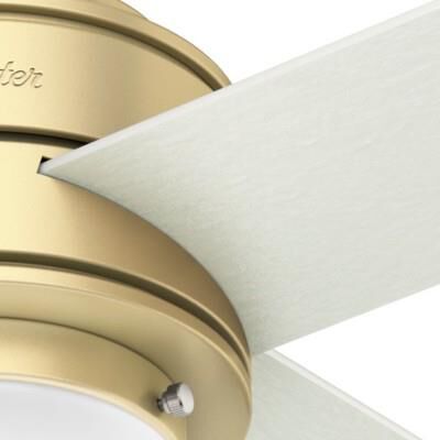 Hepburn 44 Inch Ceiling Fan with Light Kit by Hunter Fan