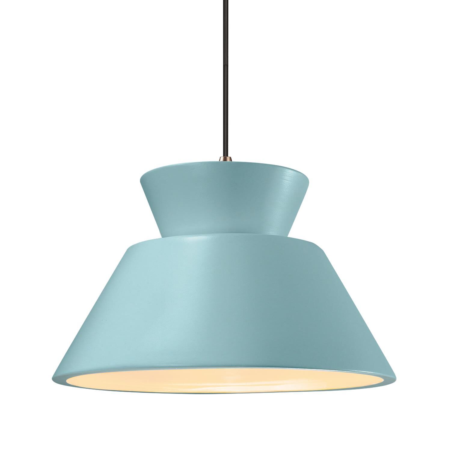 Shown in Dark Bronze finish and Reflecting Pool shade