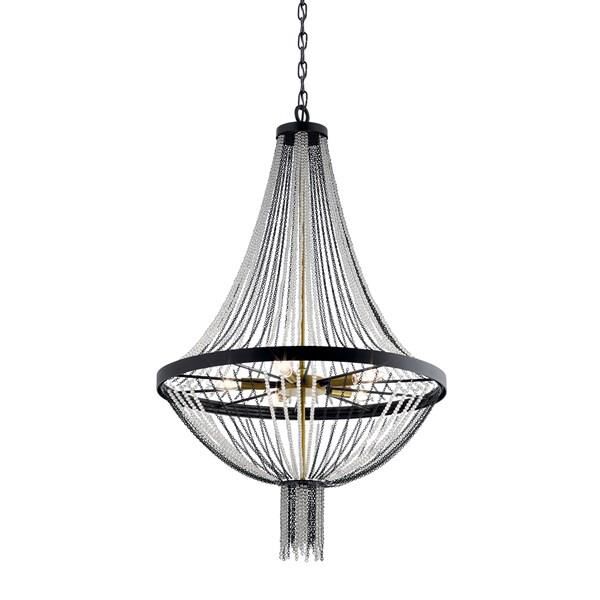 Shown in Textured Black finish and Crystal glass