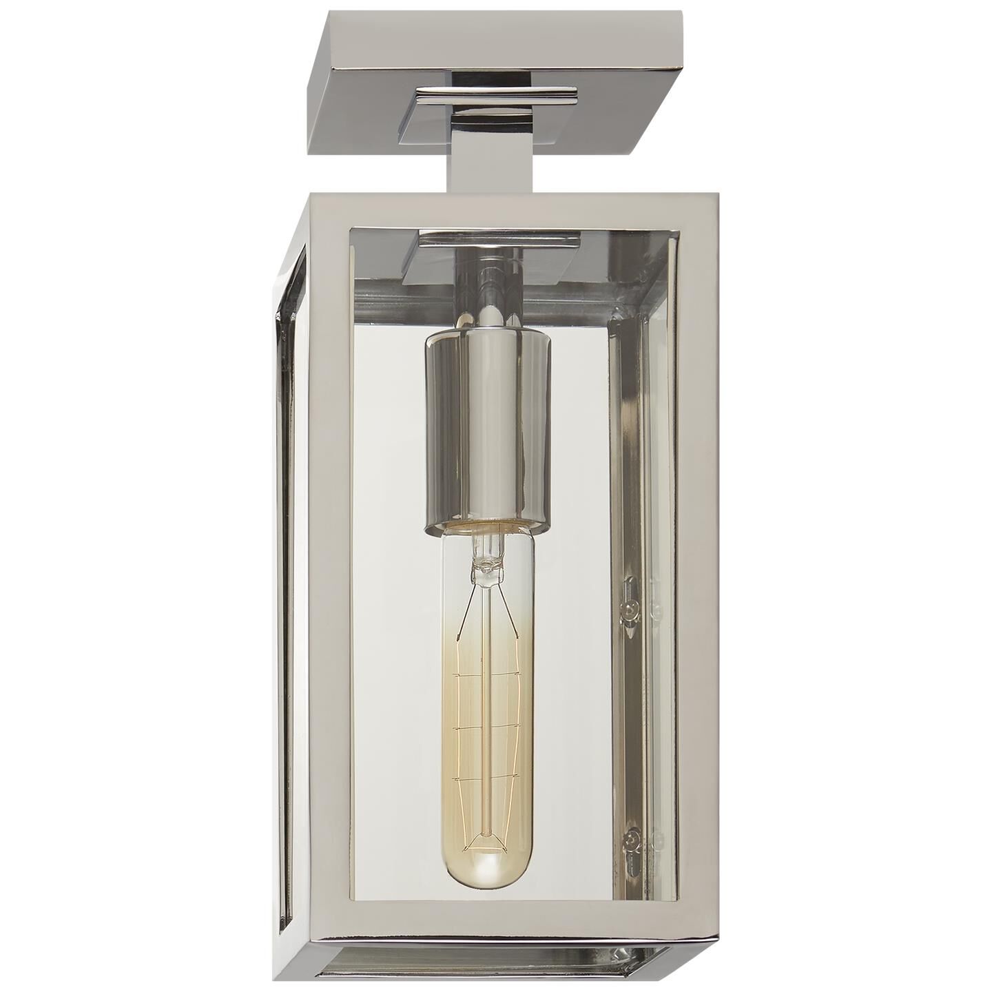 Shown in Chrome finish and Clear glass