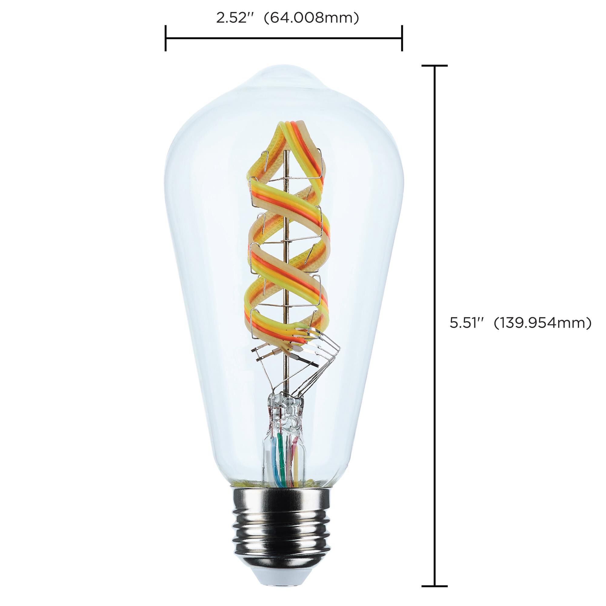 Dimmable 6 Watt 2700K LED Light Bulb by Satco