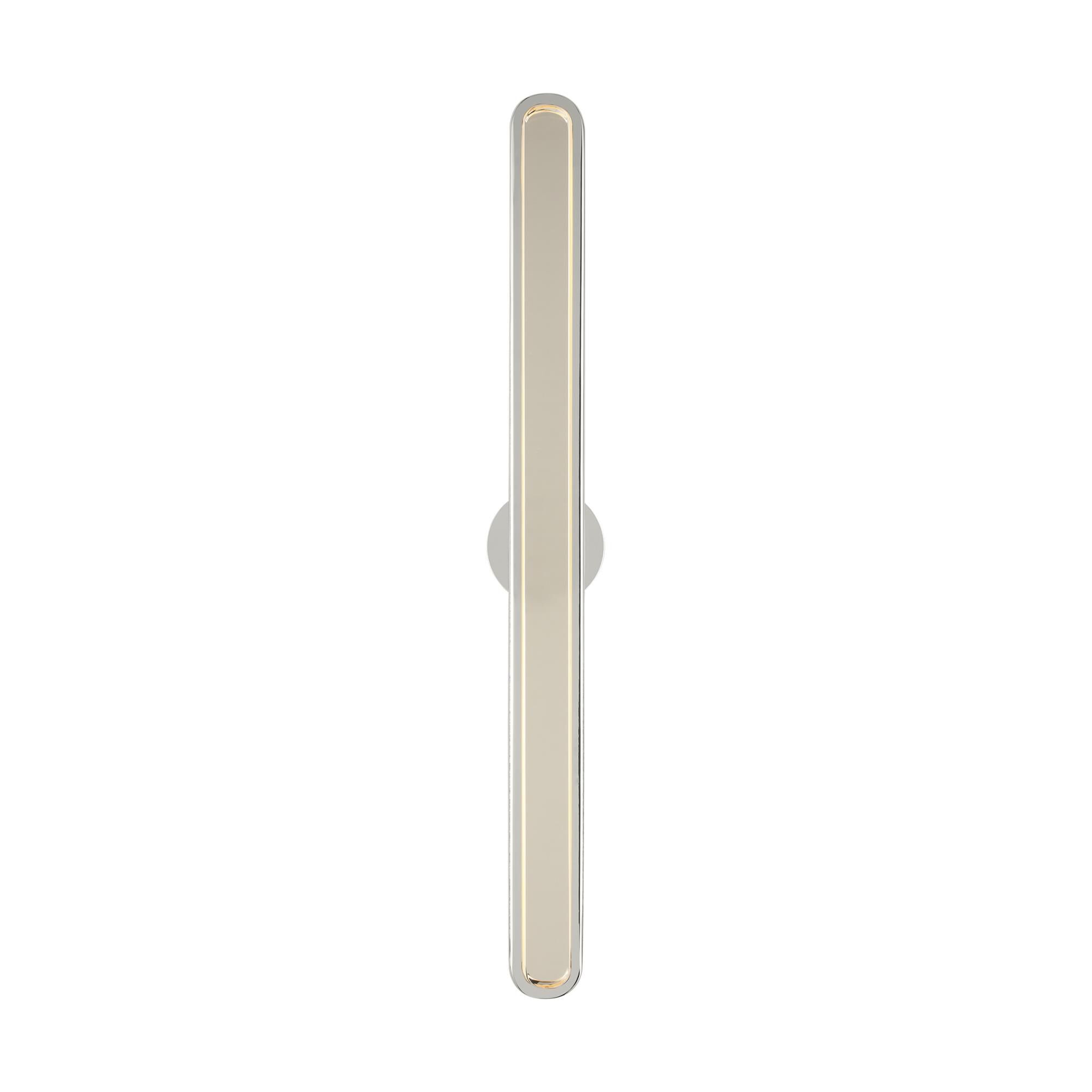 Shown in Polished Nickel finish and Clear Crystal glass