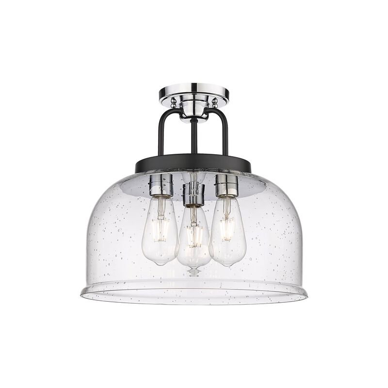 Bruno Marashlian Kahana 15 Inch 3 Light Semi Flush Mount by Innovations Lighting