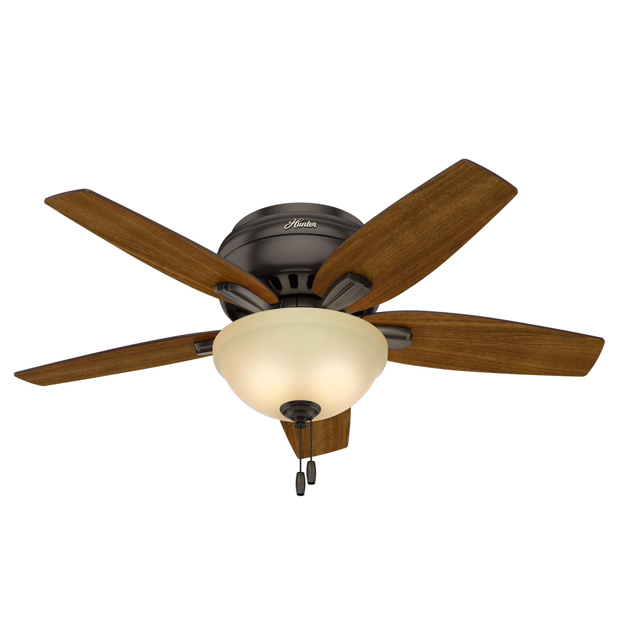 Newsome 42 Inch Flush Mount Fan with Light Kit,