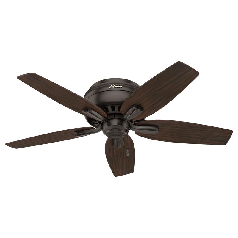 Newsome 42 Inch Flush Mount Fan with Light Kit by Hunter Fan
