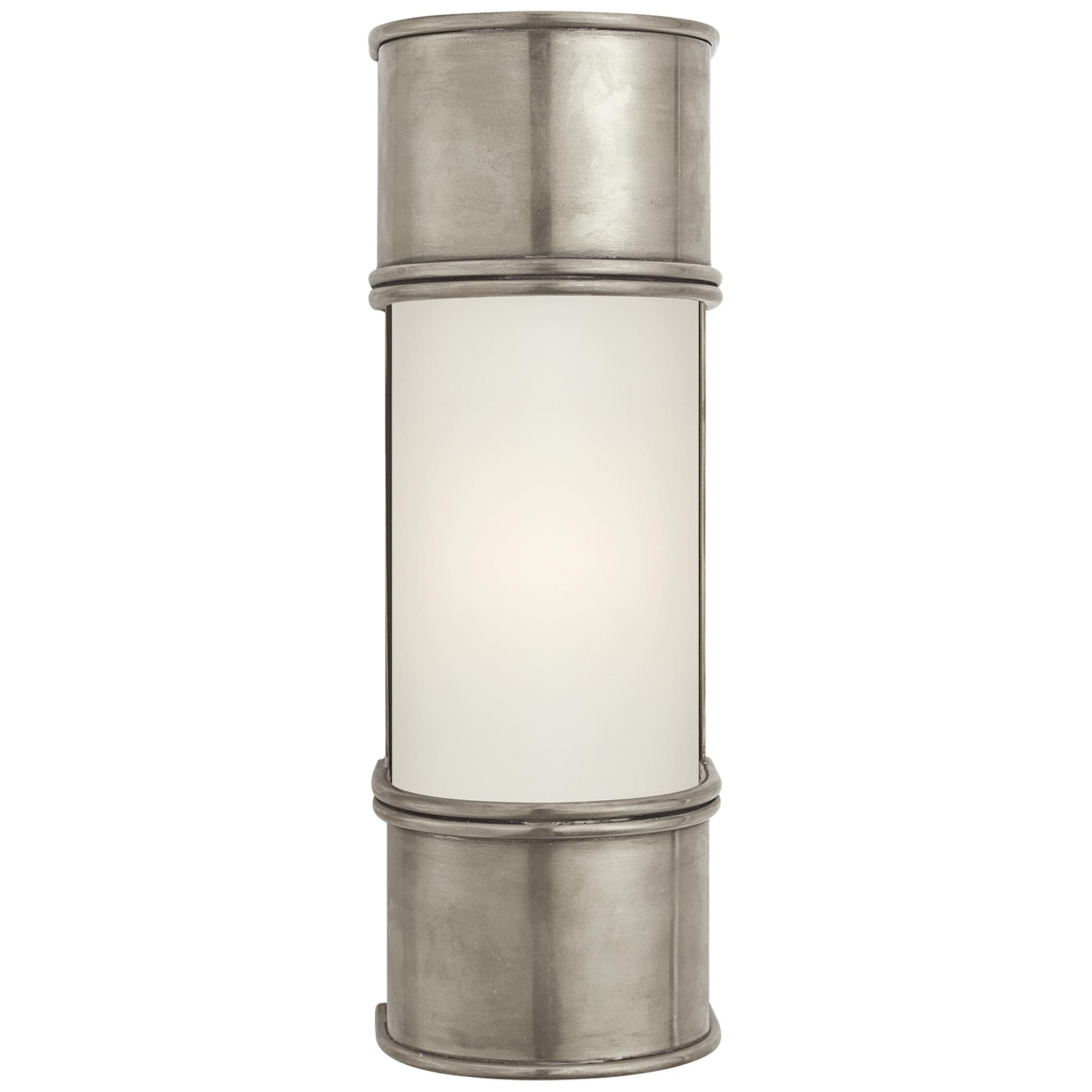 Shown in Antique Nickel finish and Frosted glass 
