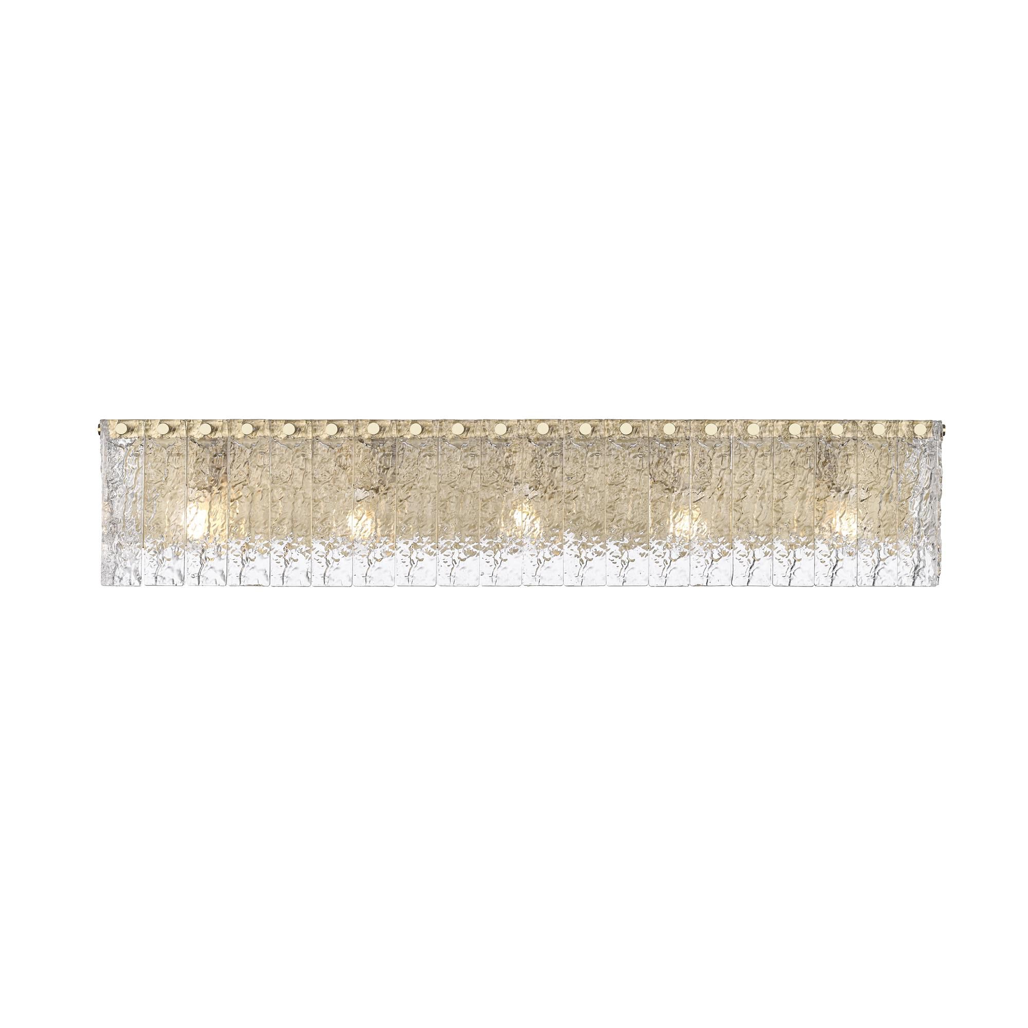 Shown in Modern Gold finish and Clear glass and Clear shade