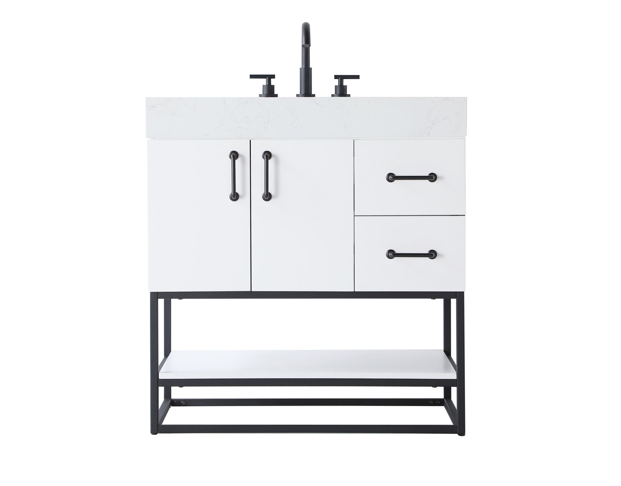Shown in White finish