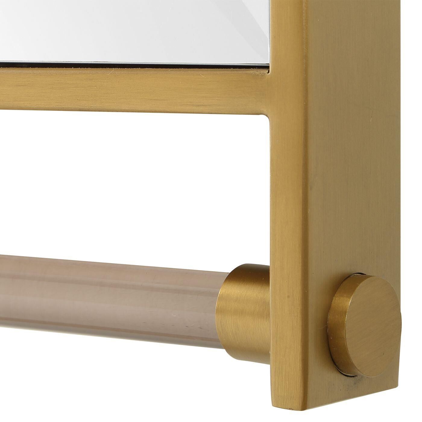 Shown in Brass, Gold finish
