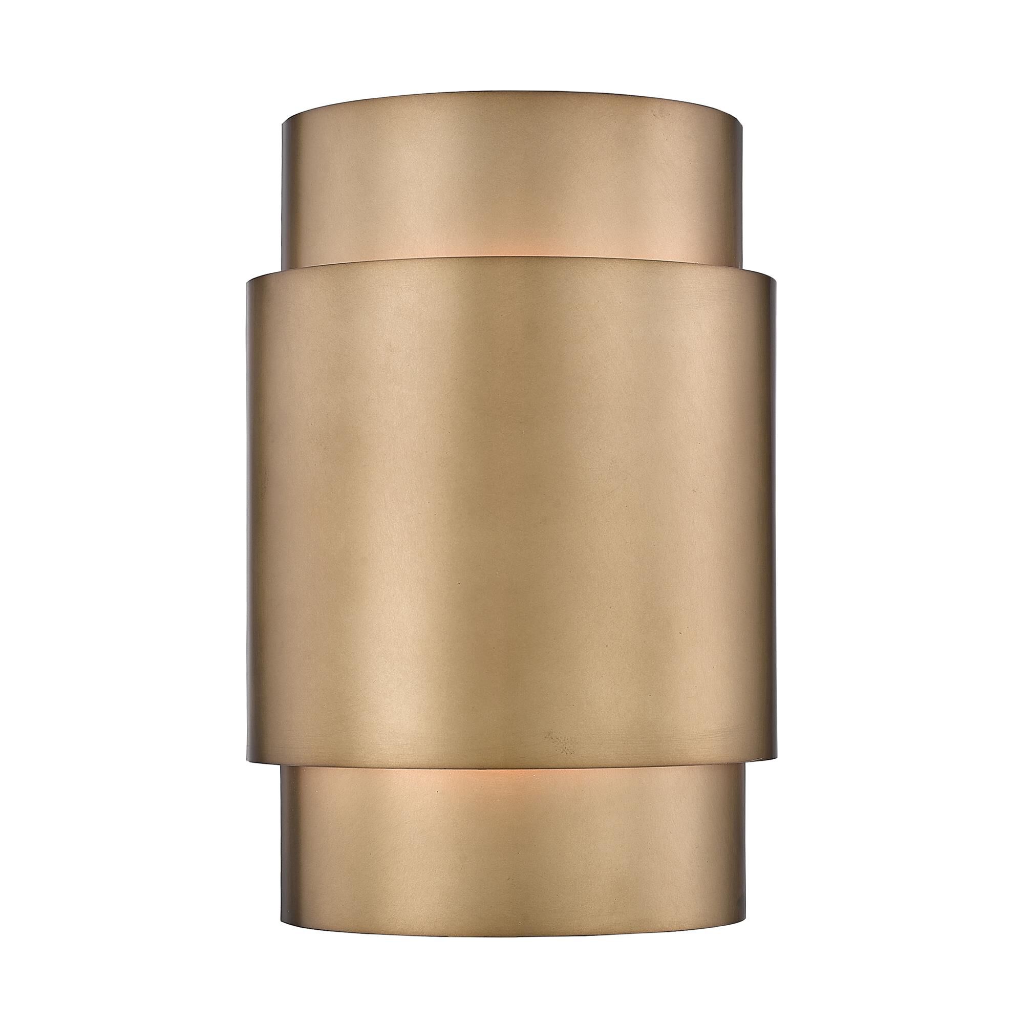 Shown in Rubbed Brass finish and Steel shade