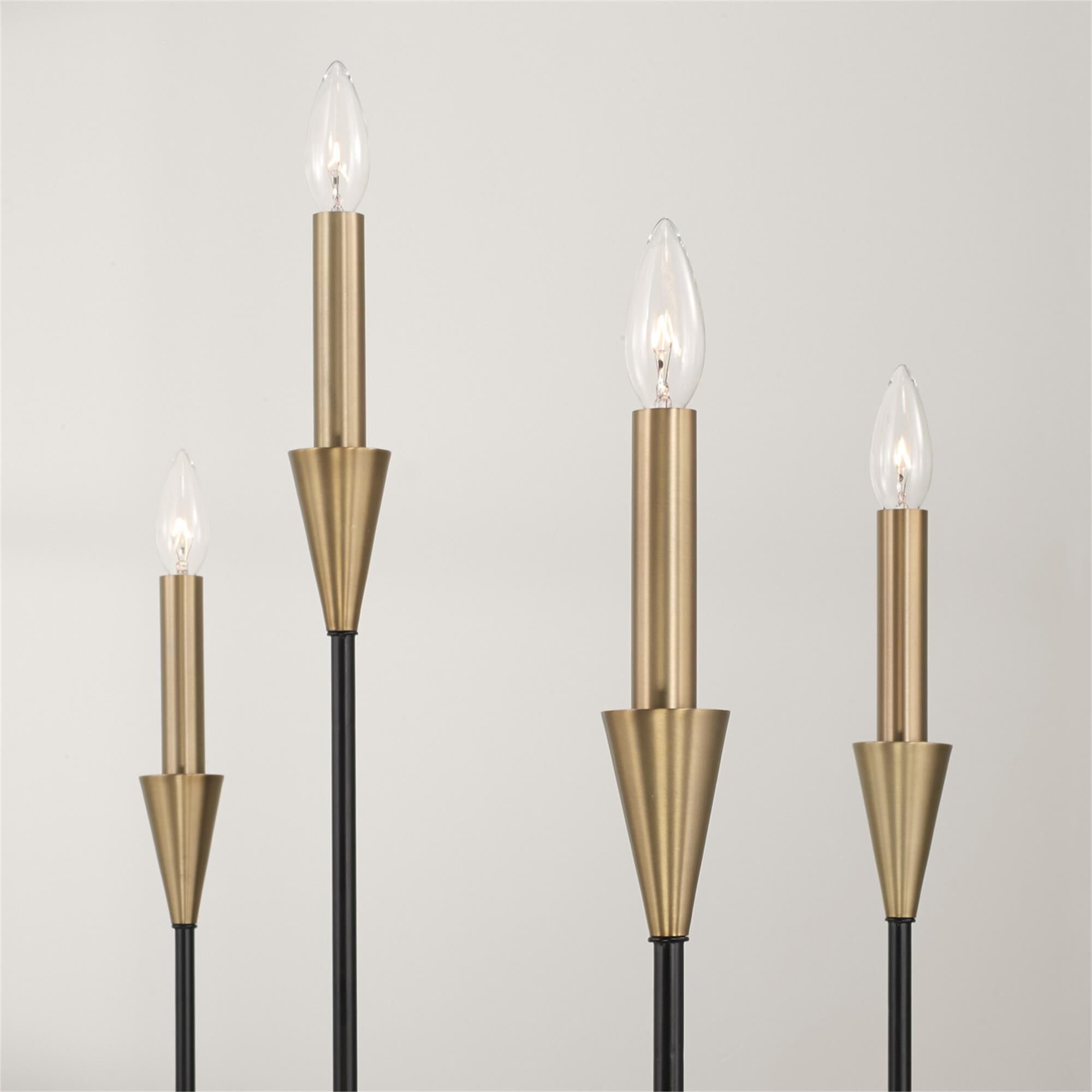 Shown in Aged Brass And Black finish