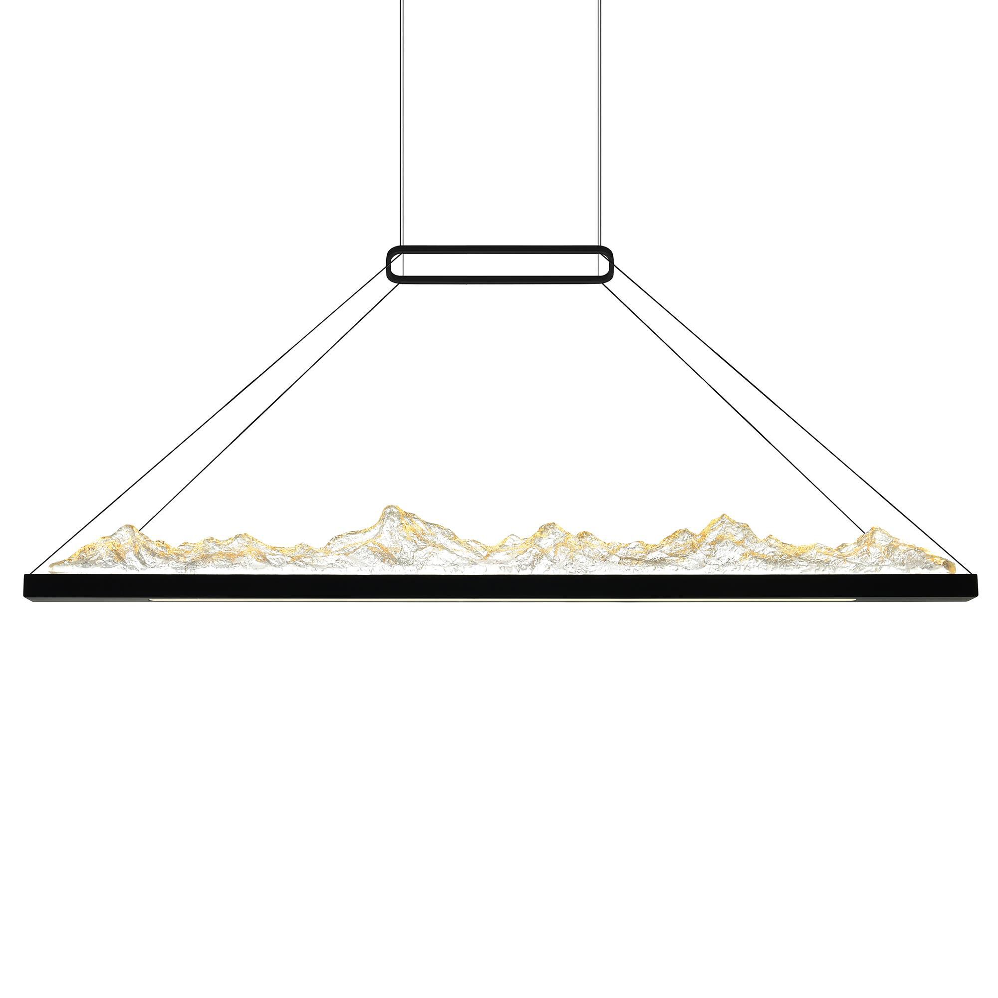 Shown in Black finish and Clear crystal