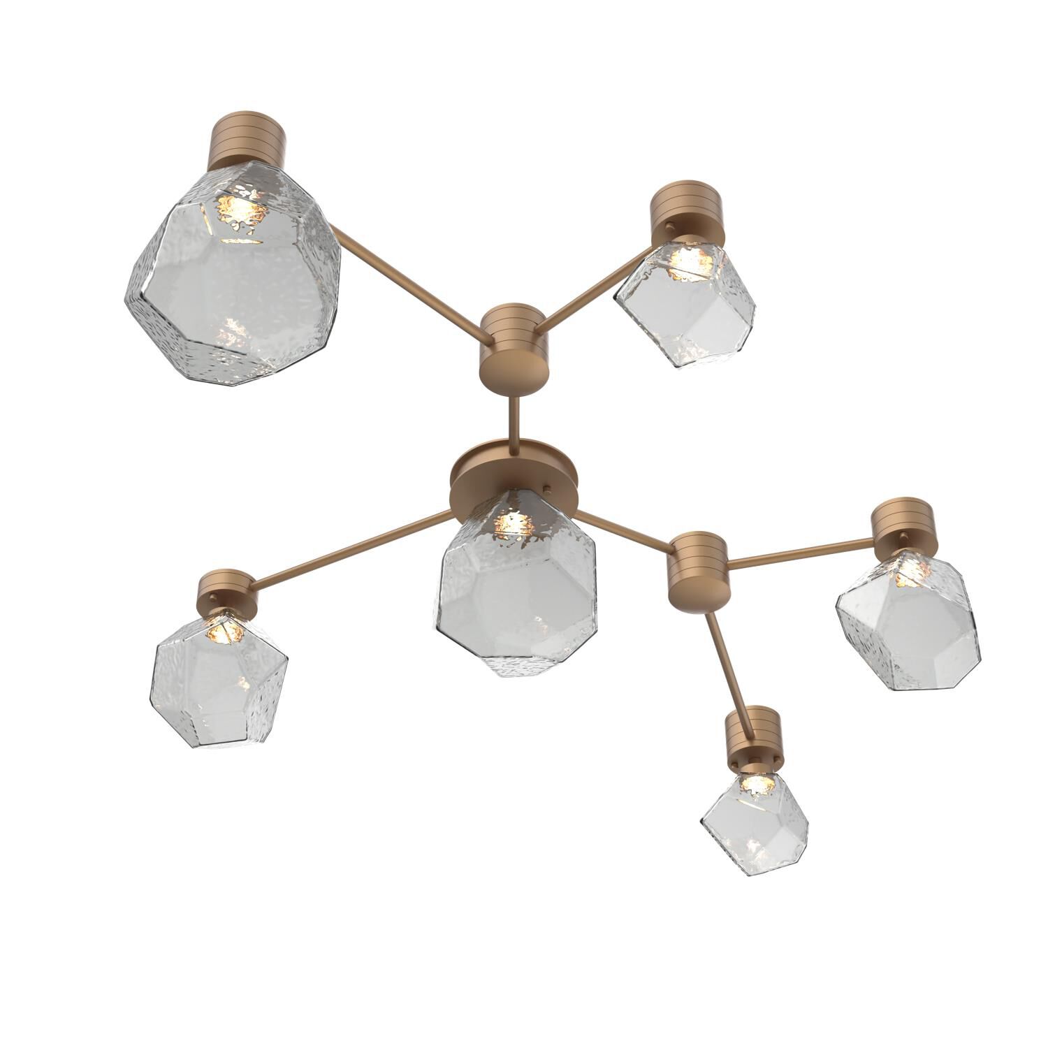 Shown in Novel Brass finish and Smoke glass