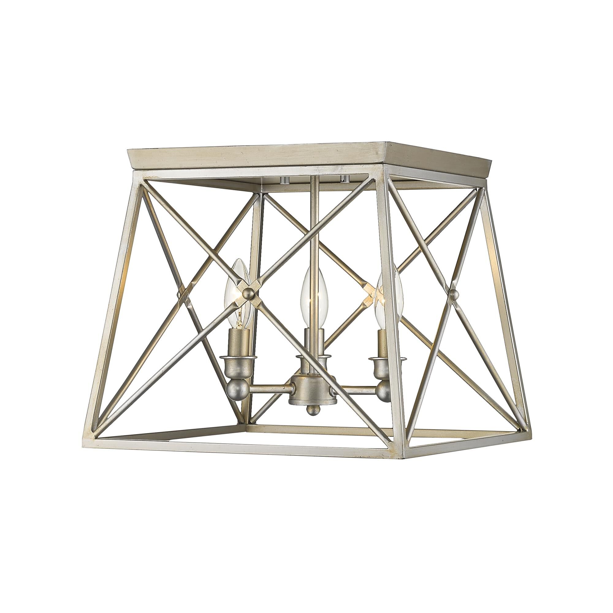 Trestle 14 Inch 3 Light Flush Mount by Z-Lite