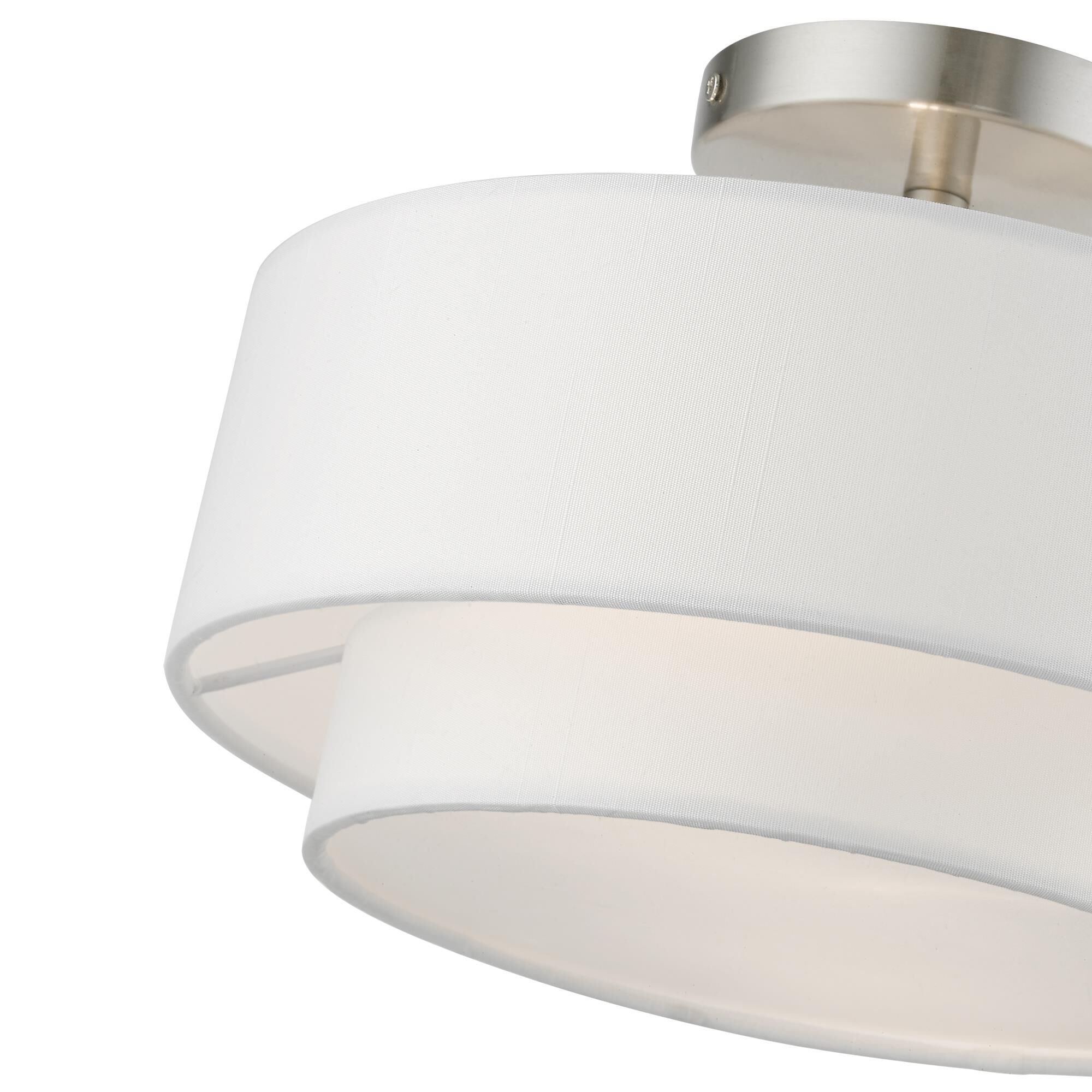 Meridian 12 Inch 2 Light Semi Flush Mount by Livex Lighting