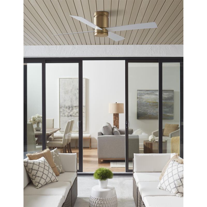 Kwartet 52 Inch Flush Mount Fan with Light Kit by Fanimation