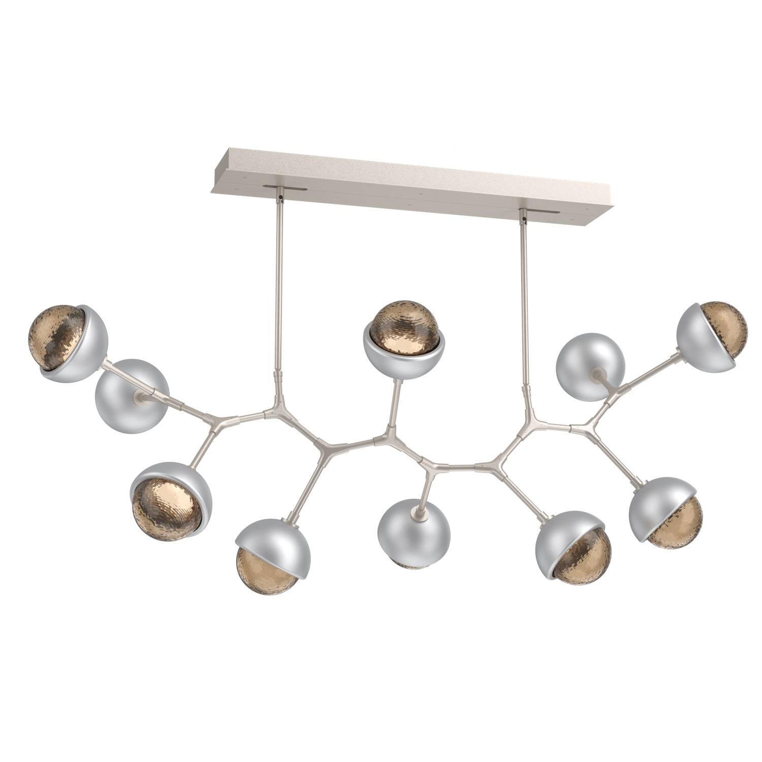 Levi Wilson Cabochon 56 Inch Linear Suspension Light by Hammerton Studio