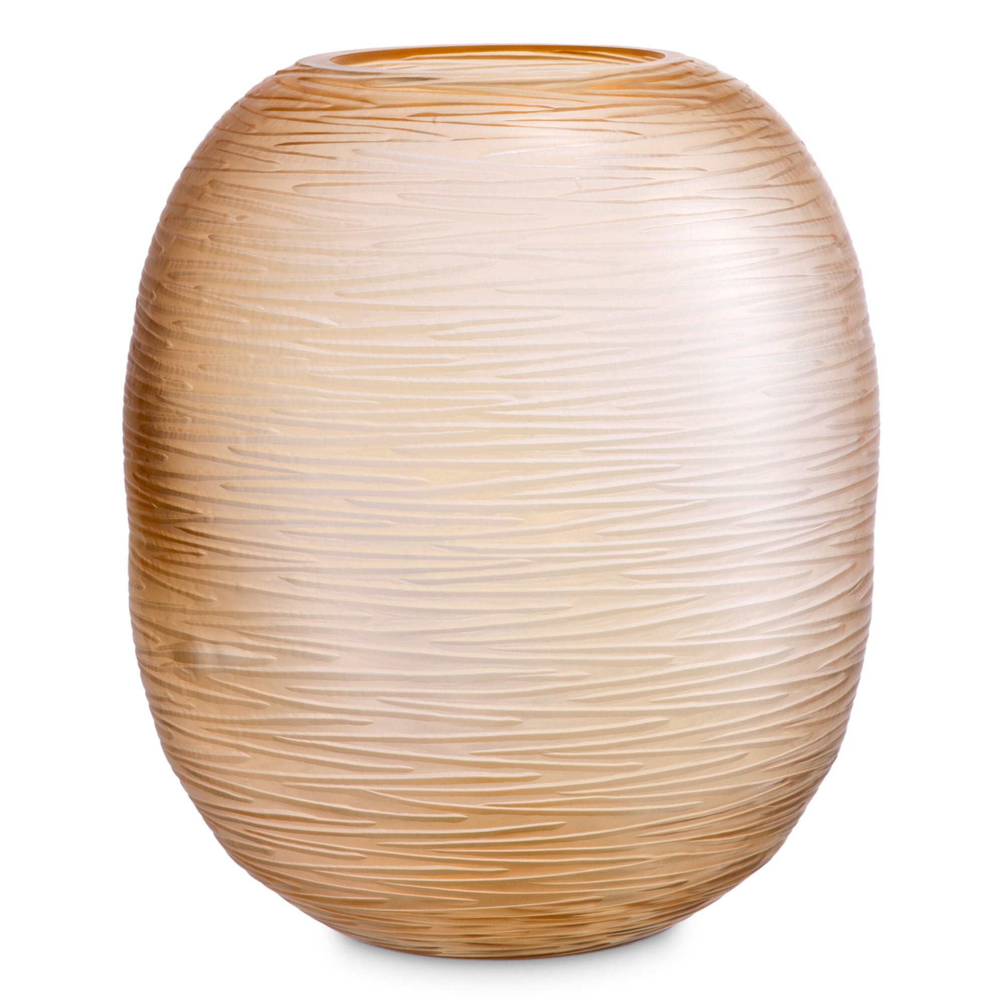 Shown in Recycled Handblown Glass, Peach Color finish