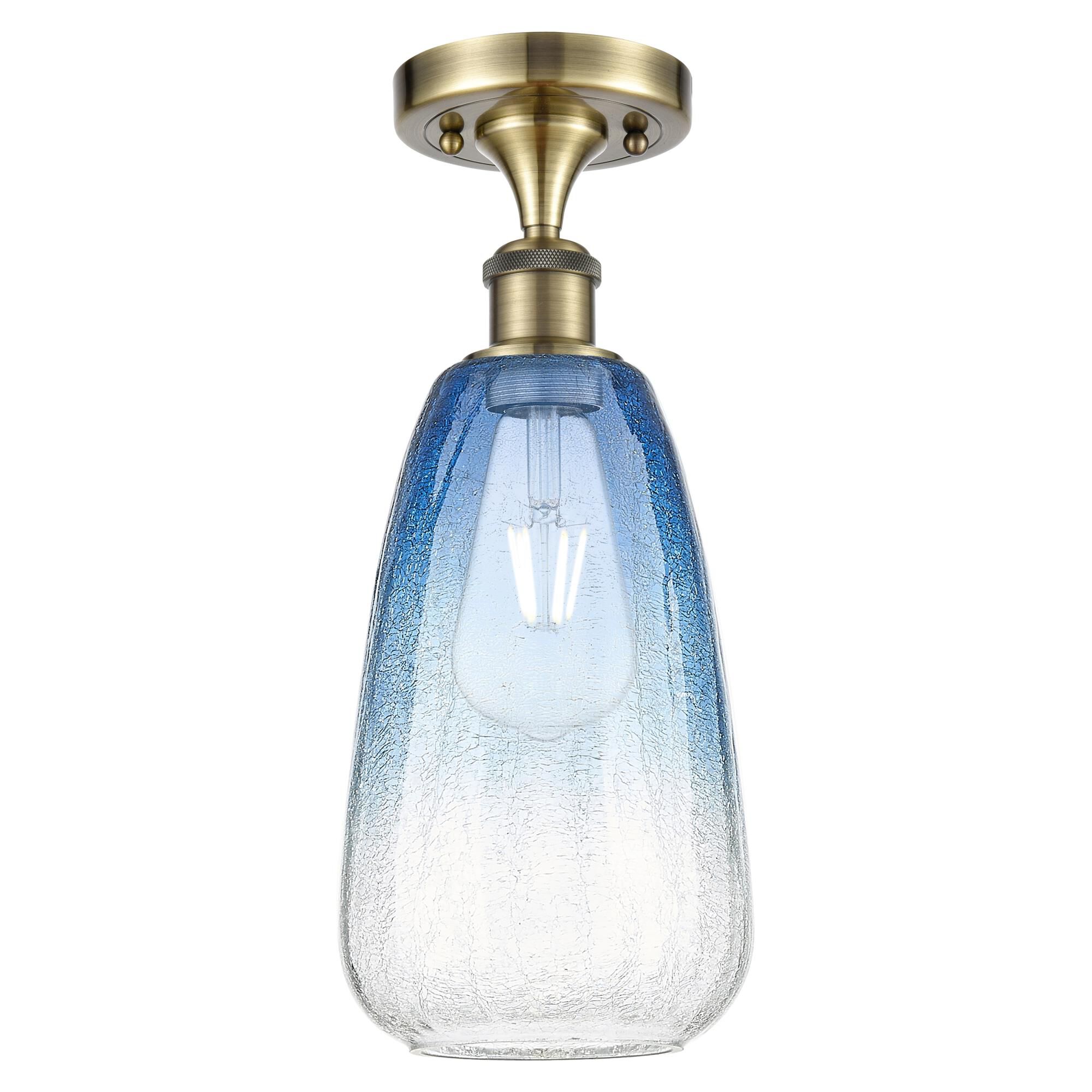 Bruno Marashlian Brookhaven Almond 6 Inch Semi Flush Mount by Innovations Lighting